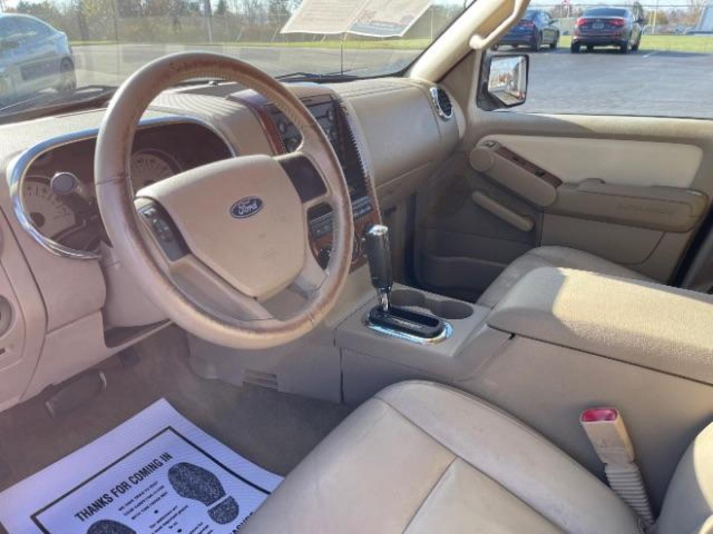 2007 Dark Cherry Metallic Ford Explorer Eddie Bauer 4.0L 4WD (1FMEU74E77U) with an 4.0L V6 SOHC 16V engine, 5-Speed Automatic transmission, located at 880 E. National Road, Vandalia, OH, 45377, (937) 908-9800, 39.892189, -84.181015 - Photo#5