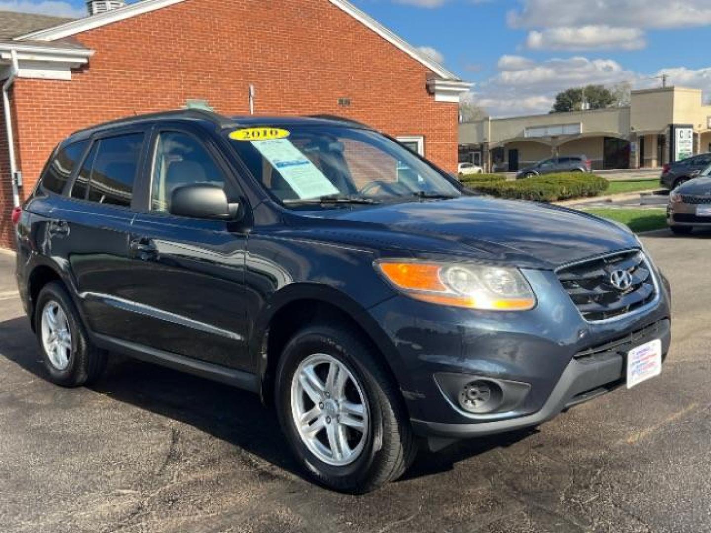 2010 Gray Hyundai Santa Fe GLS (5NMSGDAB1AH) , 6V transmission, located at 401 Woodman Dr, Riverside, OH, 45431, (937) 908-9800, 39.763779, -84.122063 - Photo#0