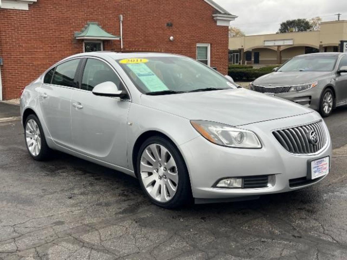 2011 Quicksilver Metallic Buick Regal CXL Turbo - 7XT (2G4G15GV5B9) with an 2.2L L4 DOHC 16V TURBO engine, located at 880 E. National Road, Vandalia, OH, 45377, (937) 908-9800, 39.892189, -84.181015 - Photo#0