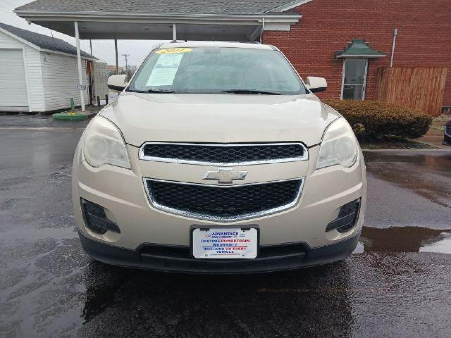 2011 Gold Mist Metallic Chevrolet Equinox 1LT 2WD (2GNALDEC2B1) with an 2.4L L4 DOHC 16V engine, 6-Speed Automatic transmission, located at 1184 Kauffman Ave, Fairborn, OH, 45324, (937) 908-9800, 39.807365, -84.029114 - Photo#1