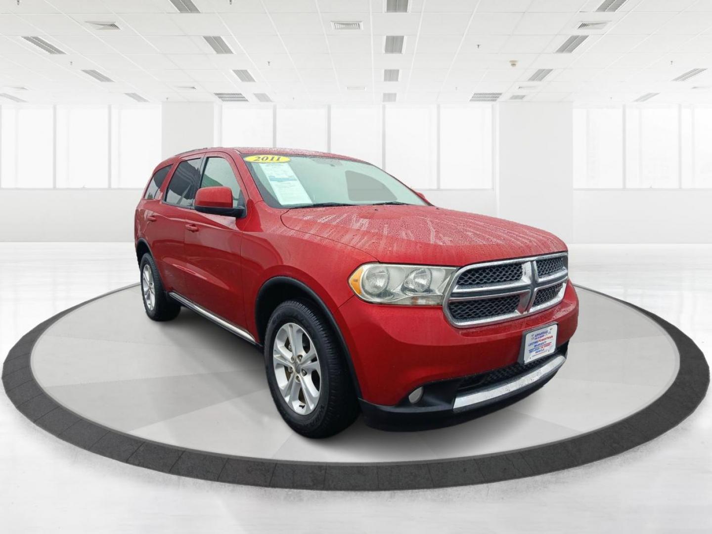 2011 Inferno Red Crystal Pearl Dodge Durango (1D4RE2GG1BC) with an 3.6L V6 DOHC 24V engine, 5-Speed Automatic transmission, located at 1230 East Main St, Xenia, OH, 45385, (937) 908-9800, 39.687321, -83.910294 - Photo#0