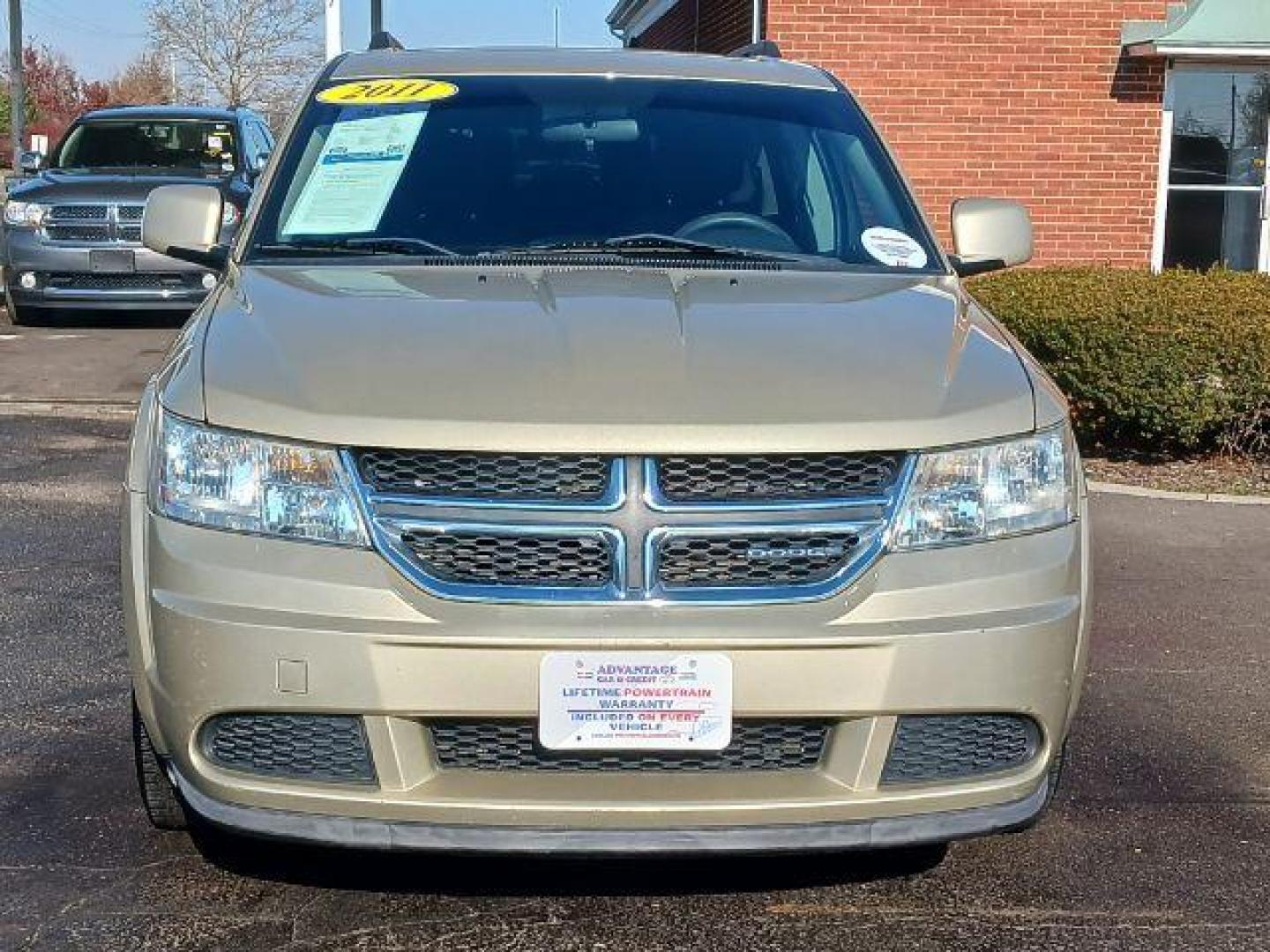 2011 White Gold Dodge Journey Mainstreet (3D4PG1FG9BT) with an 3.6L V6 DOHC 24V engine, 6-Speed Automatic transmission, located at 880 E. National Road, Vandalia, OH, 45377, (937) 908-9800, 39.892189, -84.181015 - Photo#1