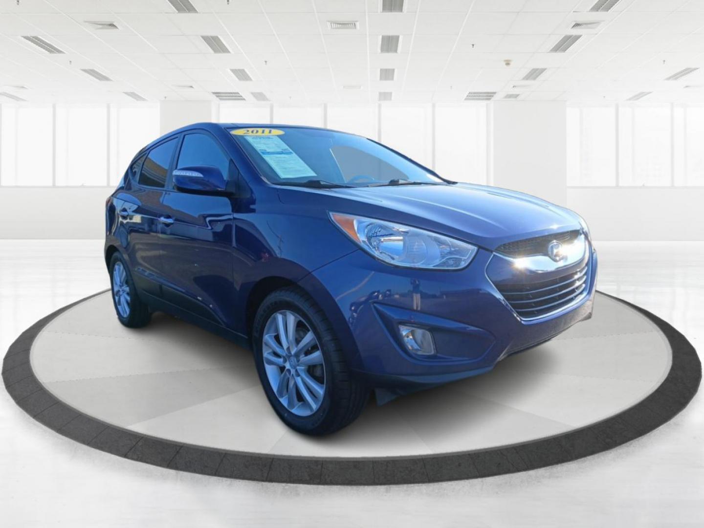 2011 Aurora Blue Metallic Hyundai Tucson (KM8JUCAC1BU) with an 2.4L L4 DOHC 16V engine, 6-Speed Automatic transmission, located at 1230 East Main St, Xenia, OH, 45385, (937) 908-9800, 39.687321, -83.910294 - Photo#0