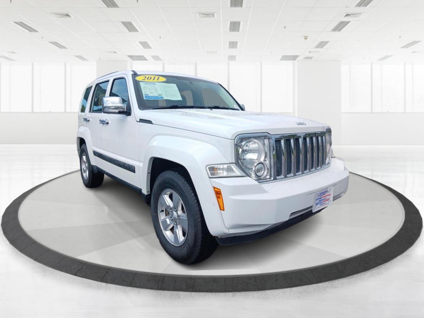 2011 Bright White Jeep Liberty (1J4PN2GK0BW) with an 3.7L V6 SOHC 12V engine, 4-Speed Automatic transmission, located at 880 E. National Road, Vandalia, OH, 45377, (937) 908-9800, 39.892189, -84.181015 - Photo#0