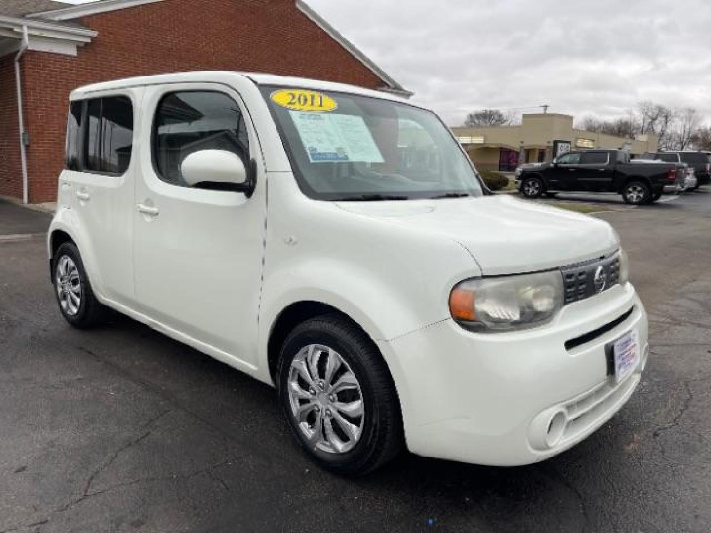 2011 White Pearl Nissan cube 1.8 S (JN8AZ2KR4BT) with an 1.8L L4 DOHC 16V engine, located at 401 Woodman Dr, Riverside, OH, 45431, (937) 908-9800, 39.763779, -84.122063 - Photo#0