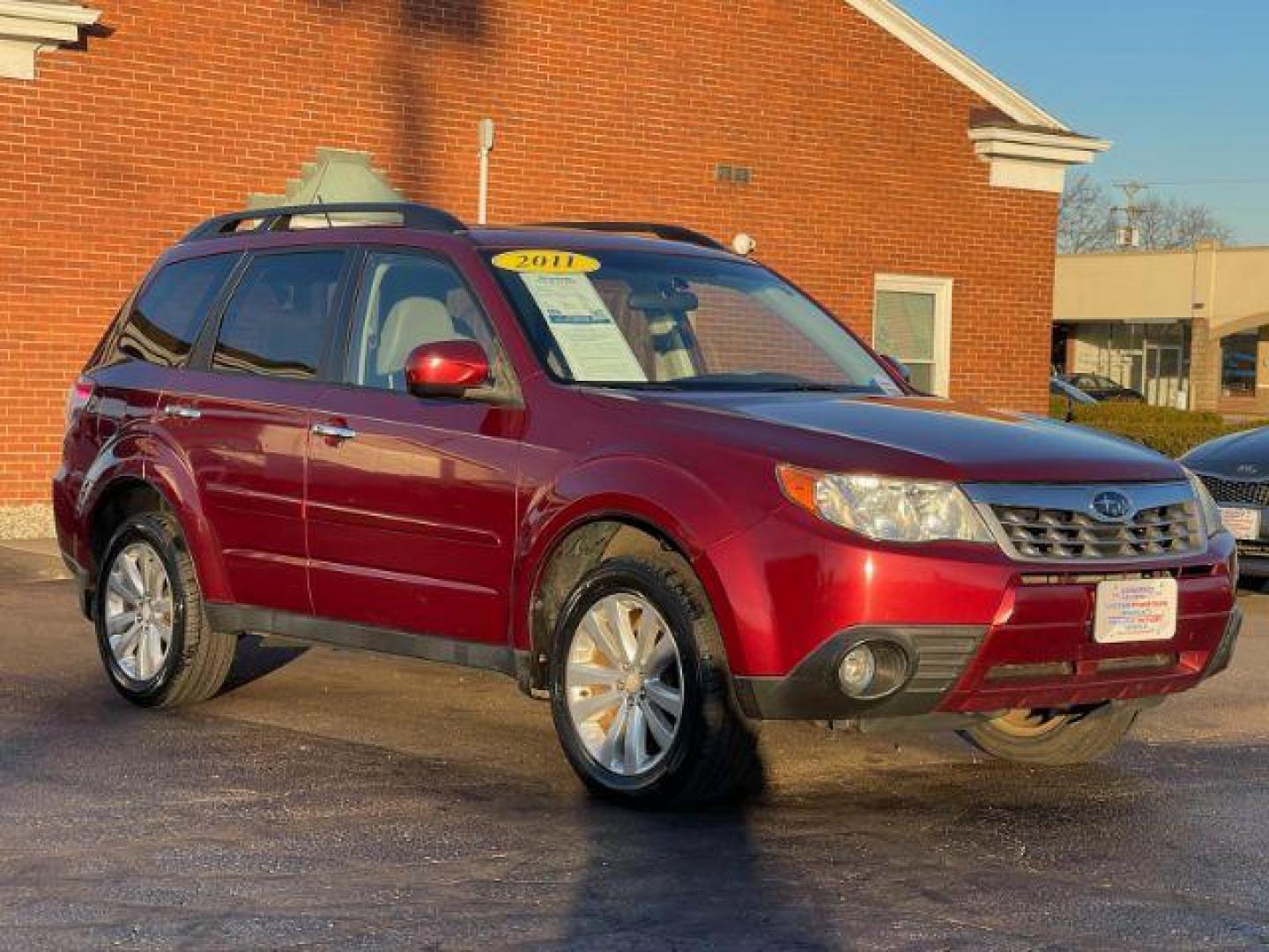 2011 Camellia Red Pearl Subaru Forester 2.5X Limited (JF2SHAEC2BH) with an 2.5L H4 SOHC 16V engine, 4-Speed Automatic transmission, located at 1230 East Main St, Xenia, OH, 45385, (937) 908-9800, 39.687321, -83.910294 - Photo#0