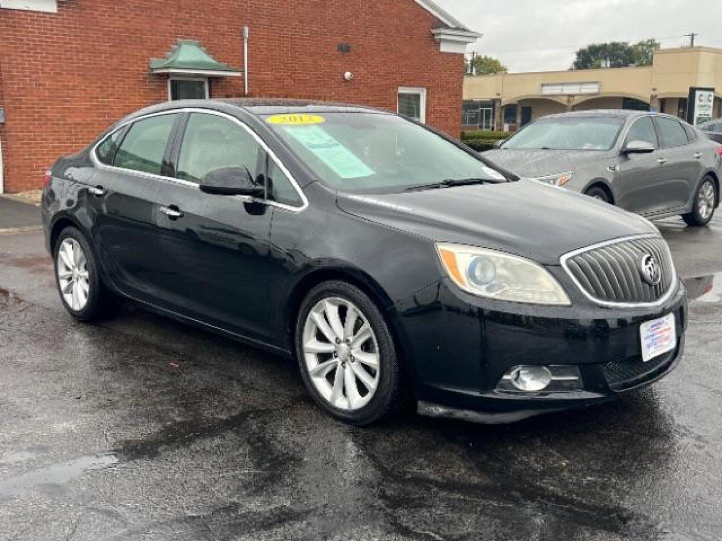 2012 Black Onyx Buick Verano Base (1G4PP5SK2C4) with an 2.4L L4 DOHC 16V FFV engine, 6-Speed Automatic transmission, located at 880 E. National Road, Vandalia, OH, 45377, (937) 908-9800, 39.892189, -84.181015 - Photo#0