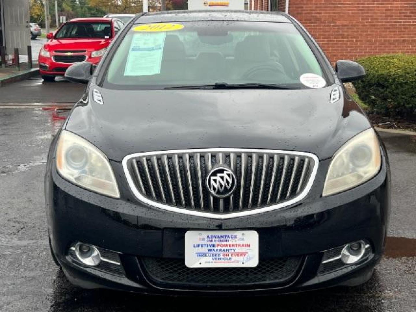 2012 Black Onyx Buick Verano Base (1G4PP5SK2C4) with an 2.4L L4 DOHC 16V FFV engine, 6-Speed Automatic transmission, located at 880 E. National Road, Vandalia, OH, 45377, (937) 908-9800, 39.892189, -84.181015 - Photo#1