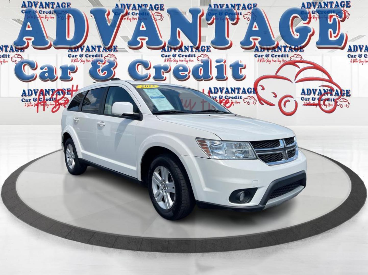 2012 White Dodge Journey (3C4PDCBB6CT) with an 2.4L L6 DOHC 16V engine, 6-Speed Automatic transmission, located at 1230 East Main St, Xenia, OH, 45385, (937) 908-9800, 39.687321, -83.910294 - Photo#0