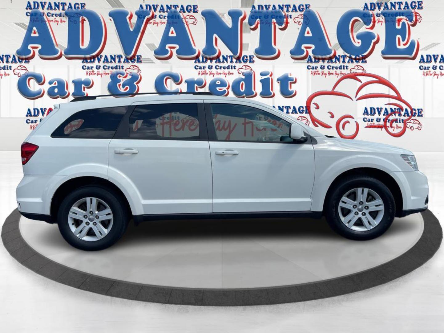 2012 White Dodge Journey (3C4PDCBB6CT) with an 2.4L L6 DOHC 16V engine, 6-Speed Automatic transmission, located at 1230 East Main St, Xenia, OH, 45385, (937) 908-9800, 39.687321, -83.910294 - Photo#1