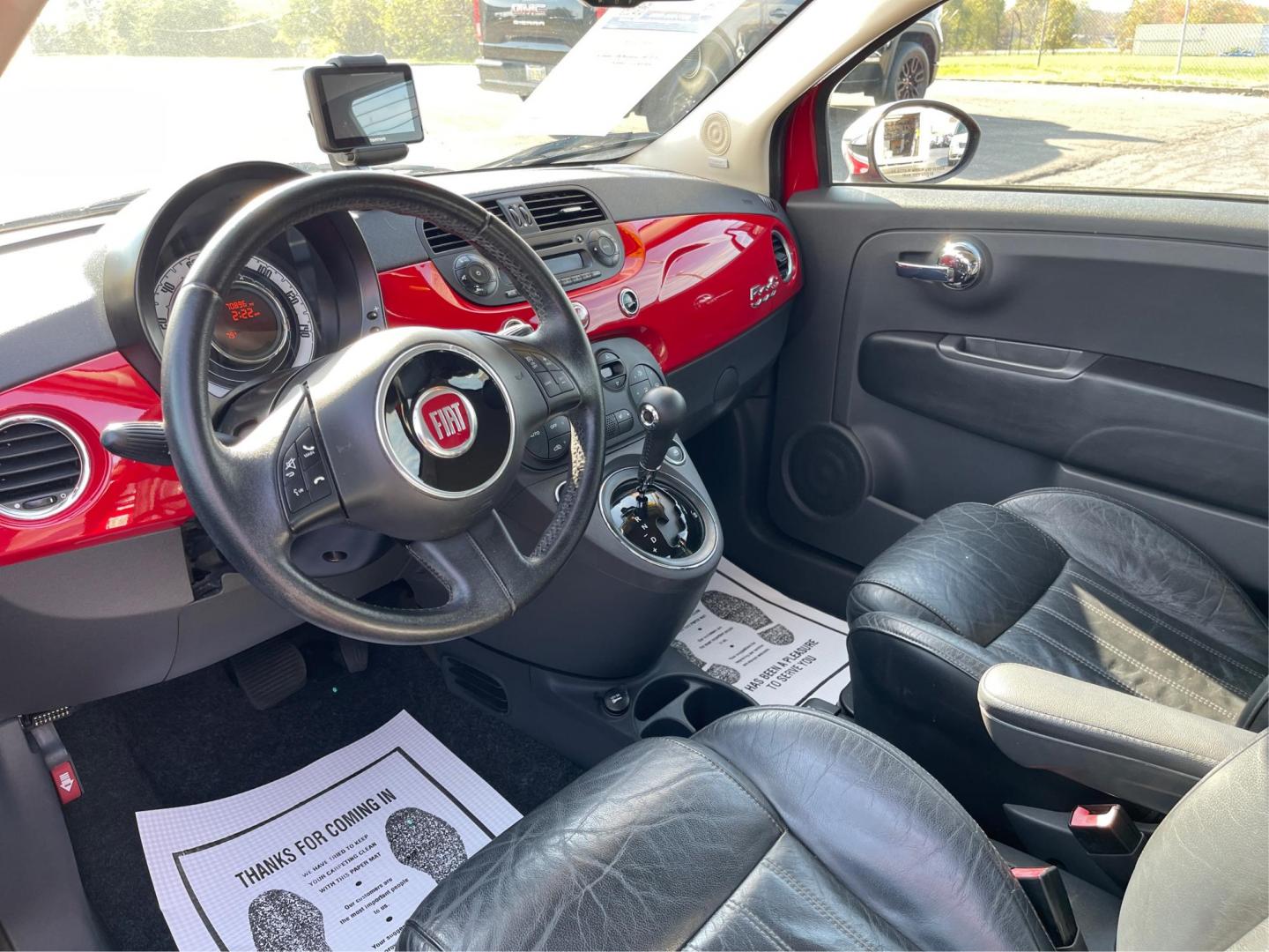 2012 Rosso Brillante Fiat 500 C Lounge (3C3CFFER5CT) with an 1.4L L4 engine, 6-Speed Automatic transmission, located at 1099 N County Rd 25A, OH, 45373, (937) 908-9800, 40.057079, -84.212883 - Photo#8