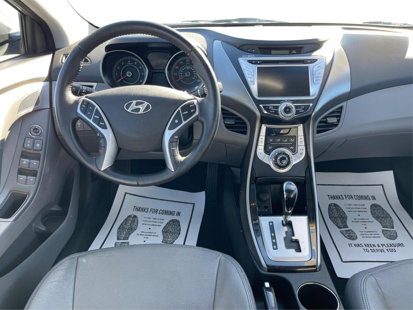 2012 Radiant Silver Metallic Hyundai Elantra Limited (5NPDH4AEXCH) with an 1.8L L4 DOHC 16V engine, 6-Speed Automatic transmission, located at 401 Woodman Dr, Riverside, OH, 45431, (937) 908-9800, 39.763779, -84.122063 - Photo#20