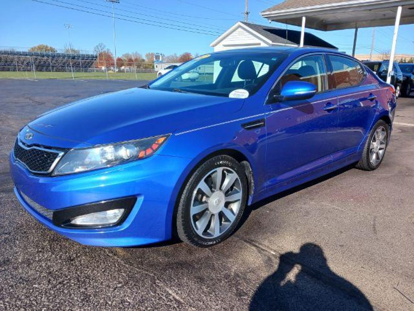 2012 Corsa Blue Pearl Metallic Kia Optima SX (5XXGR4A67CG) with an 2.0L L4 DOHC 16V TURBO engine, 6-Speed Automatic transmission, located at 1951 S Dayton Lakeview Rd., New Carlisle, OH, 45344, (937) 908-9800, 39.890999, -84.050255 - Photo#2