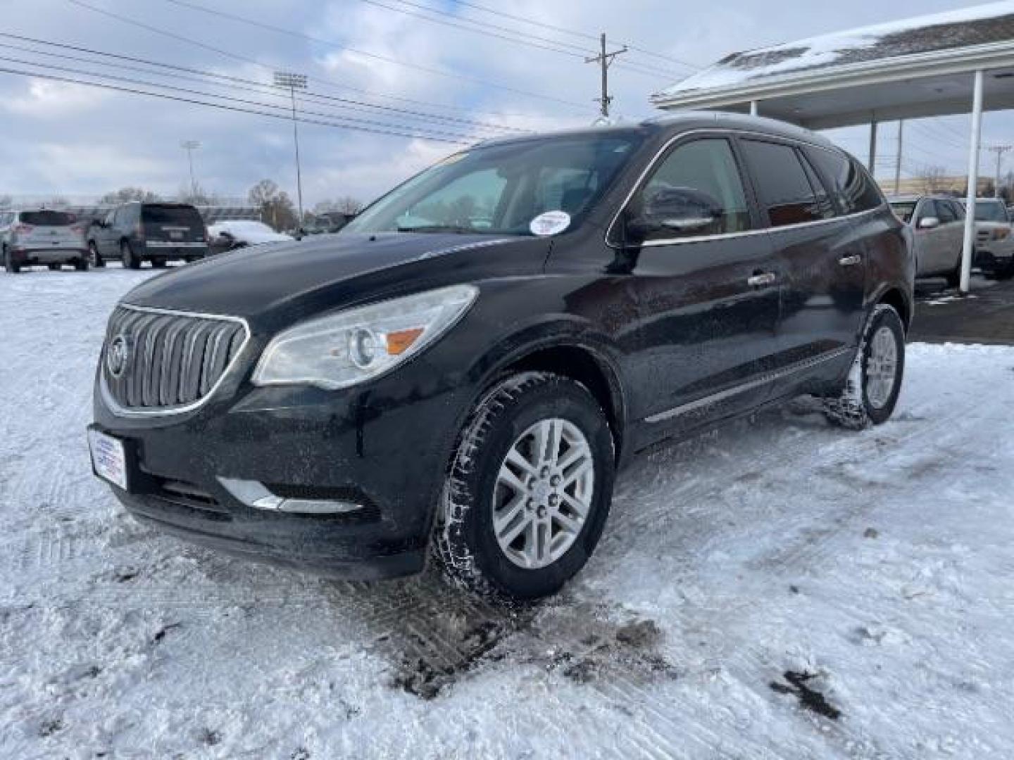 2013 Carbon Black Metallic Buick Enclave Convenience FWD (5GAKRBKD0DJ) with an 3.6L V6 DOHC 24V engine, 6-Speed Automatic Overdrive transmission, located at 1951 S Dayton Lakeview Rd., New Carlisle, OH, 45344, (937) 908-9800, 39.890999, -84.050255 - Photo#1