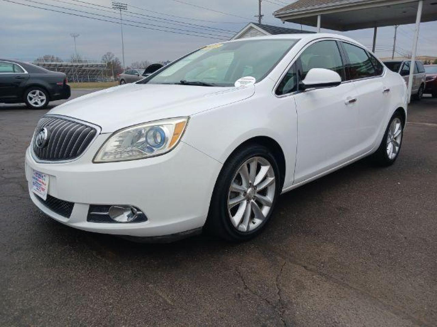 2013 Summit White Buick Verano Base (1G4PP5SKXD4) with an 2.4L L4 DOHC 16V FFV engine, 6-Speed Automatic transmission, located at 880 E. National Road, Vandalia, OH, 45377, (937) 908-9800, 39.892189, -84.181015 - Photo#2