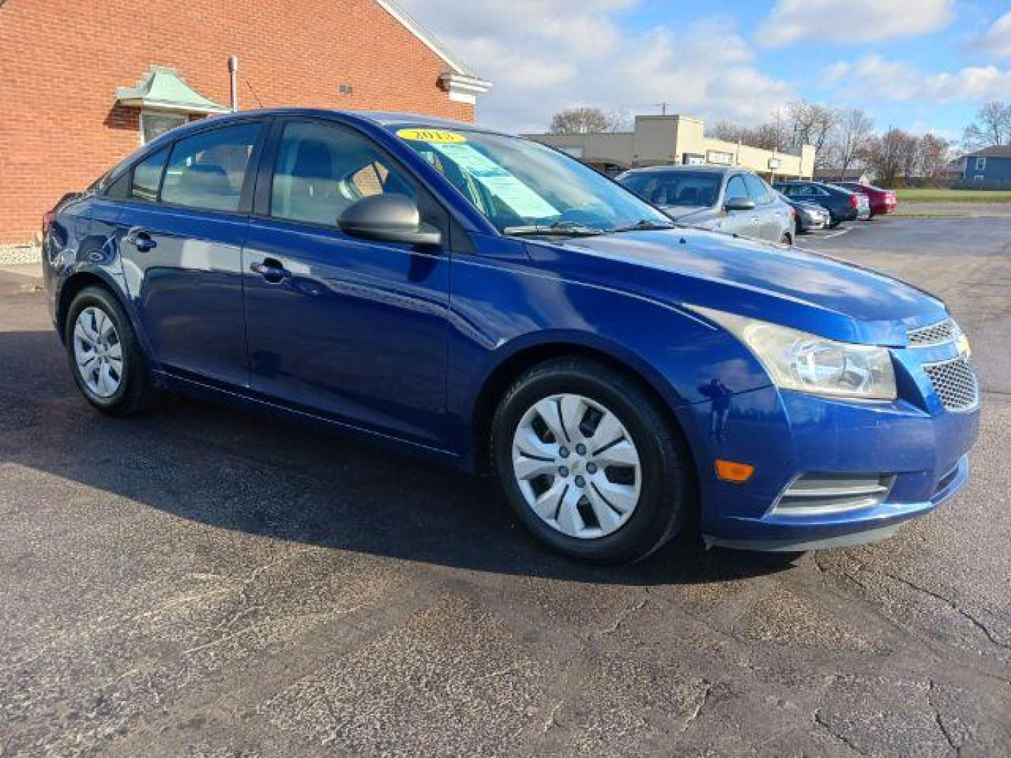 2013 Blue Chevrolet Cruze LS Auto (1G1PA5SH8D7) with an 1.8L L4 DOHC 16V FFV engine, 6-Speed Automatic transmission, located at 401 Woodman Dr, Riverside, OH, 45431, (937) 908-9800, 39.763779, -84.122063 - Photo#0