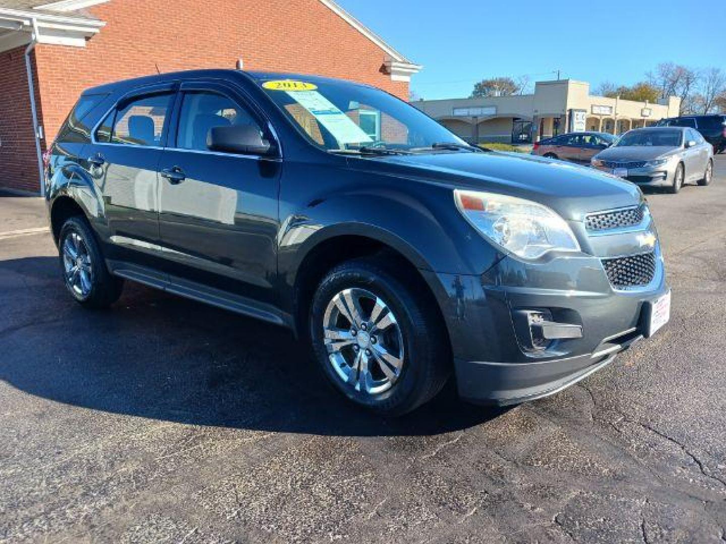 2013 Ashen Gray Metallic Chevrolet Equinox LS 2WD (2GNALBEK6D6) with an 2.4L L4 DOHC 16V engine, 6-Speed Automatic transmission, located at 880 E. National Road, Vandalia, OH, 45377, (937) 908-9800, 39.892189, -84.181015 - Photo#0