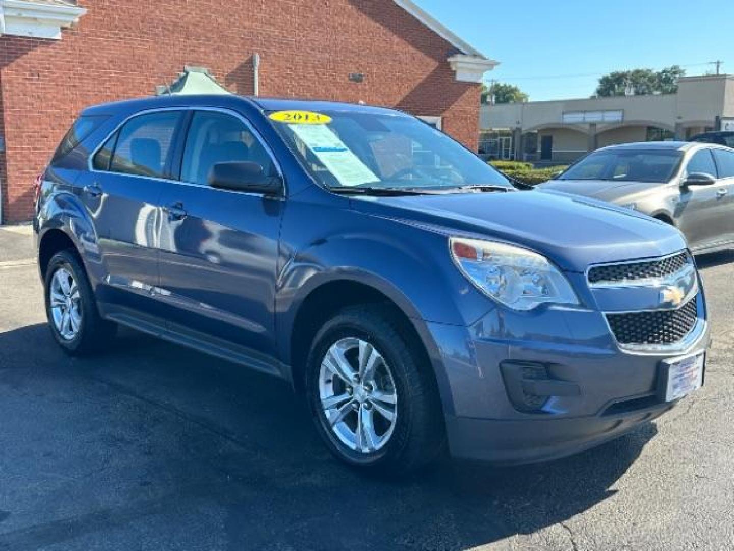 2013 Atlantis Blue Metallic Chevrolet Equinox LS 2WD (2GNALBEK3D6) with an 2.4L L4 DOHC 16V engine, 6-Speed Automatic transmission, located at 1099 N County Rd 25A, OH, 45373, (937) 908-9800, 40.057079, -84.212883 - Photo#0