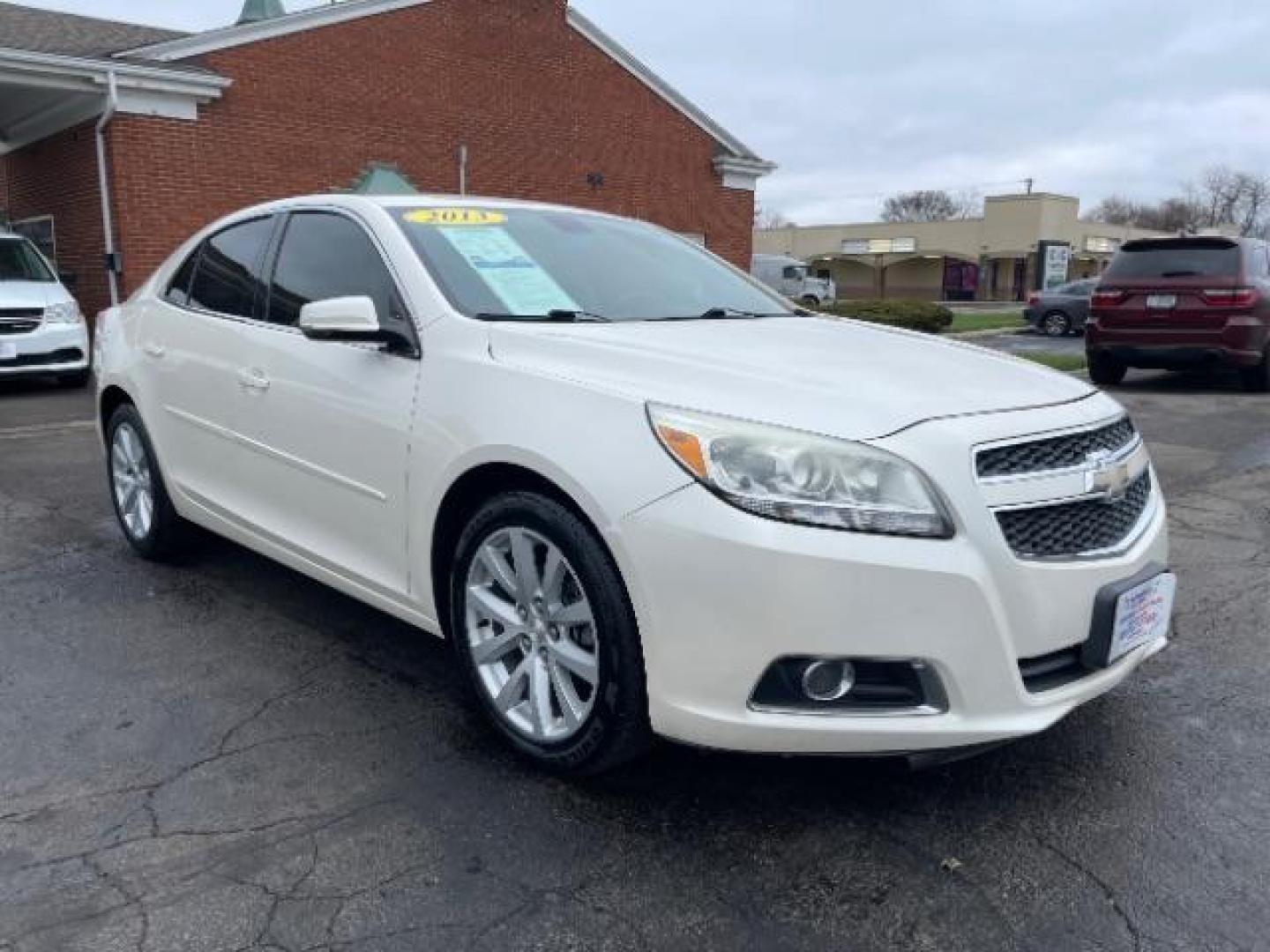 2013 White Diamond Tricoat Chevrolet Malibu 2LT (1G11E5SAXDF) with an 2.5L L4 DOHC 16V engine, 6-Speed Automatic transmission, located at 1099 N County Rd 25A, OH, 45373, (937) 908-9800, 40.057079, -84.212883 - Photo#0