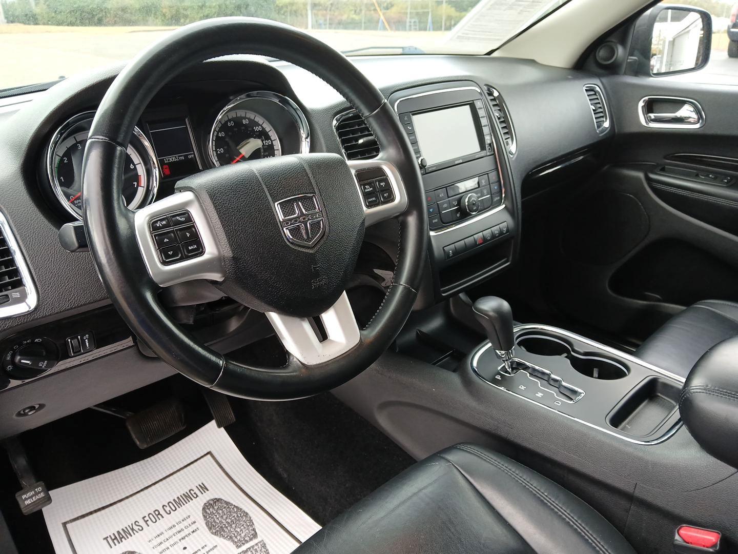 2013 Mineral Gray Metallic Dodge Durango Crew AWD (1C4RDJDG5DC) with an 3.6L V6 DOHC 24V engine, 5-Speed Automatic transmission, located at 1099 N County Rd 25A, OH, 45373, (937) 908-9800, 40.057079, -84.212883 - Photo#8