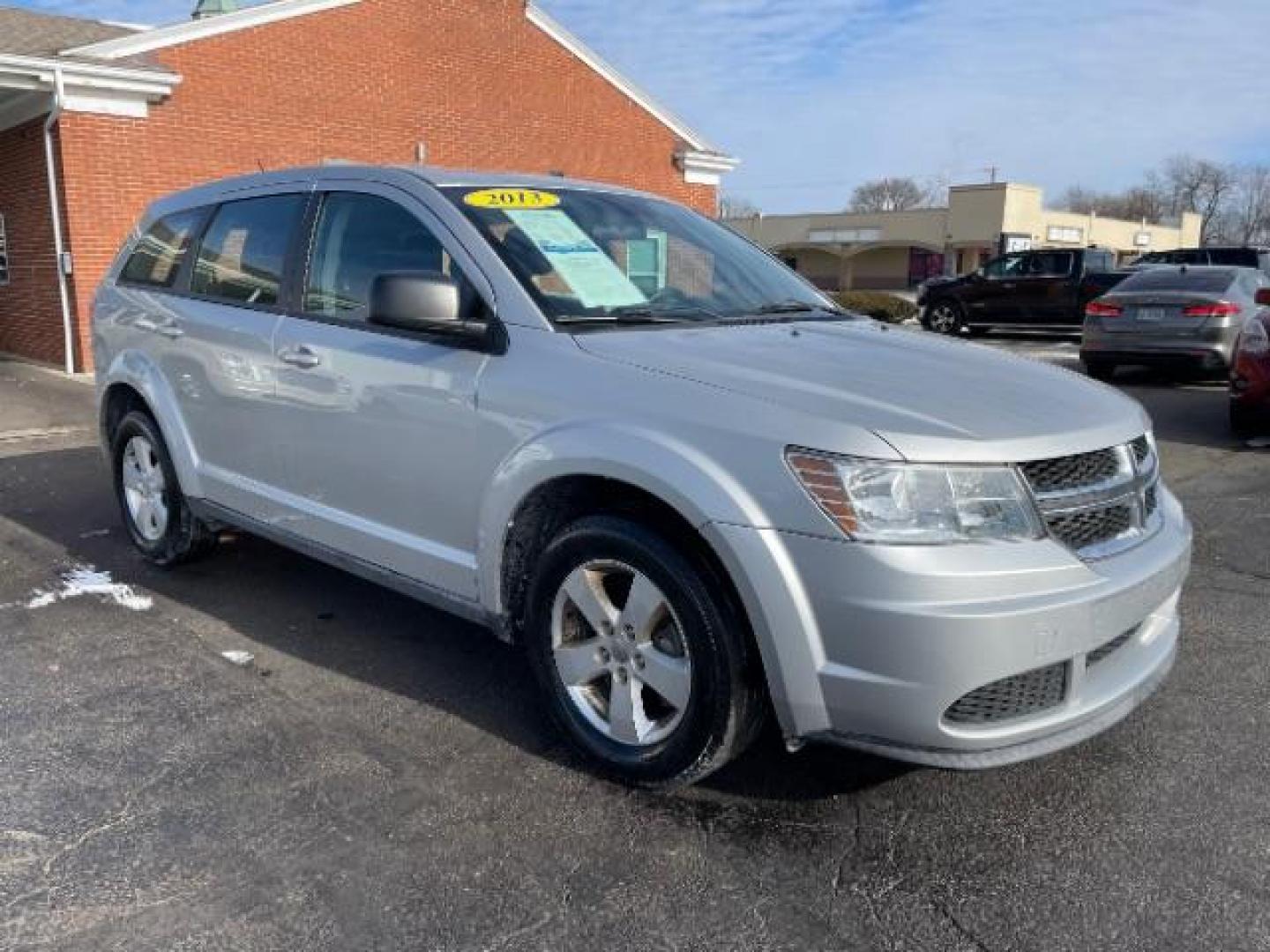 2013 Bright Silver Metallic Dodge Journey SE (3C4PDCAB1DT) with an 2.4L L4 DOHC 16V engine, 4-Speed Automatic transmission, located at 1951 S Dayton Lakeview Rd., New Carlisle, OH, 45344, (937) 908-9800, 39.890999, -84.050255 - Photo#0