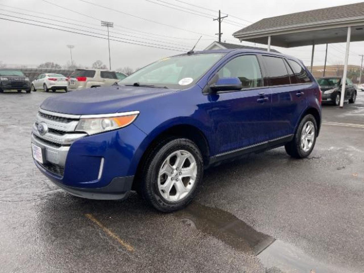 2013 Deep Impact Blue Metallic Ford Edge SEL AWD (2FMDK4JC7DB) with an 3.5L V6 DOHC 24V engine, 6-Speed Automatic transmission, located at 4508 South Dixie Dr, Moraine, OH, 45439, (937) 908-9800, 39.690136, -84.216438 - Photo#1