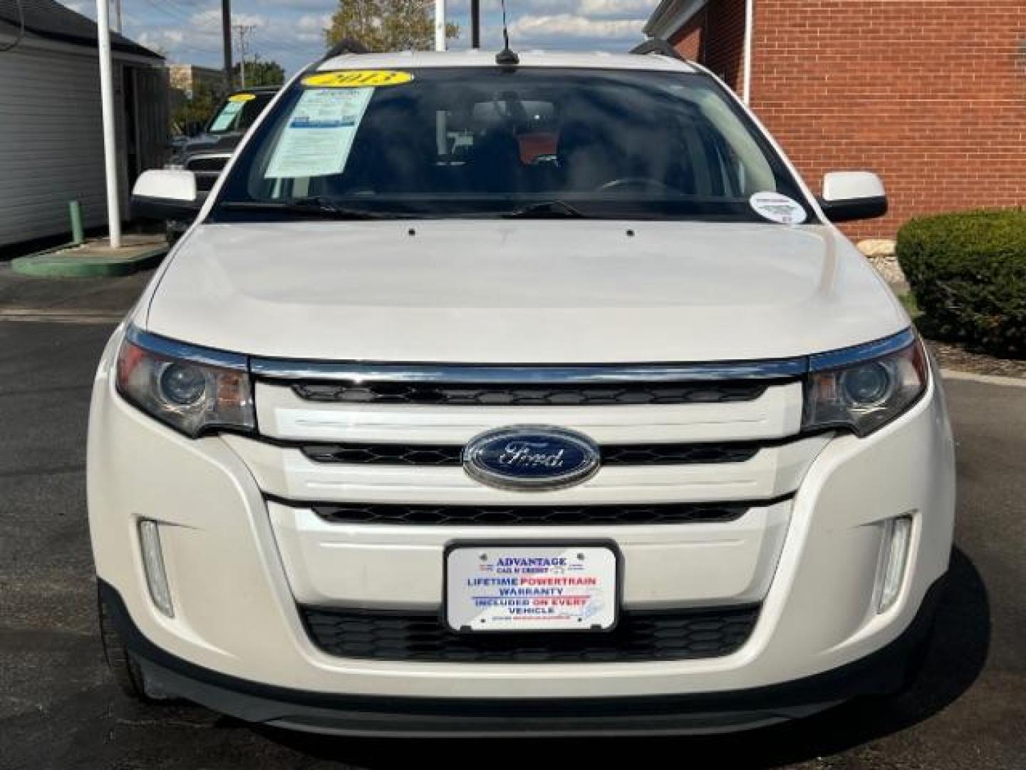 2013 White Platinum Tricoat Metallic Ford Edge SEL FWD (2FMDK3JC1DB) with an 3.5L V6 DOHC 24V engine, 6-Speed Automatic transmission, located at 1099 N County Rd 25A, OH, 45373, (937) 908-9800, 40.057079, -84.212883 - Photo#1