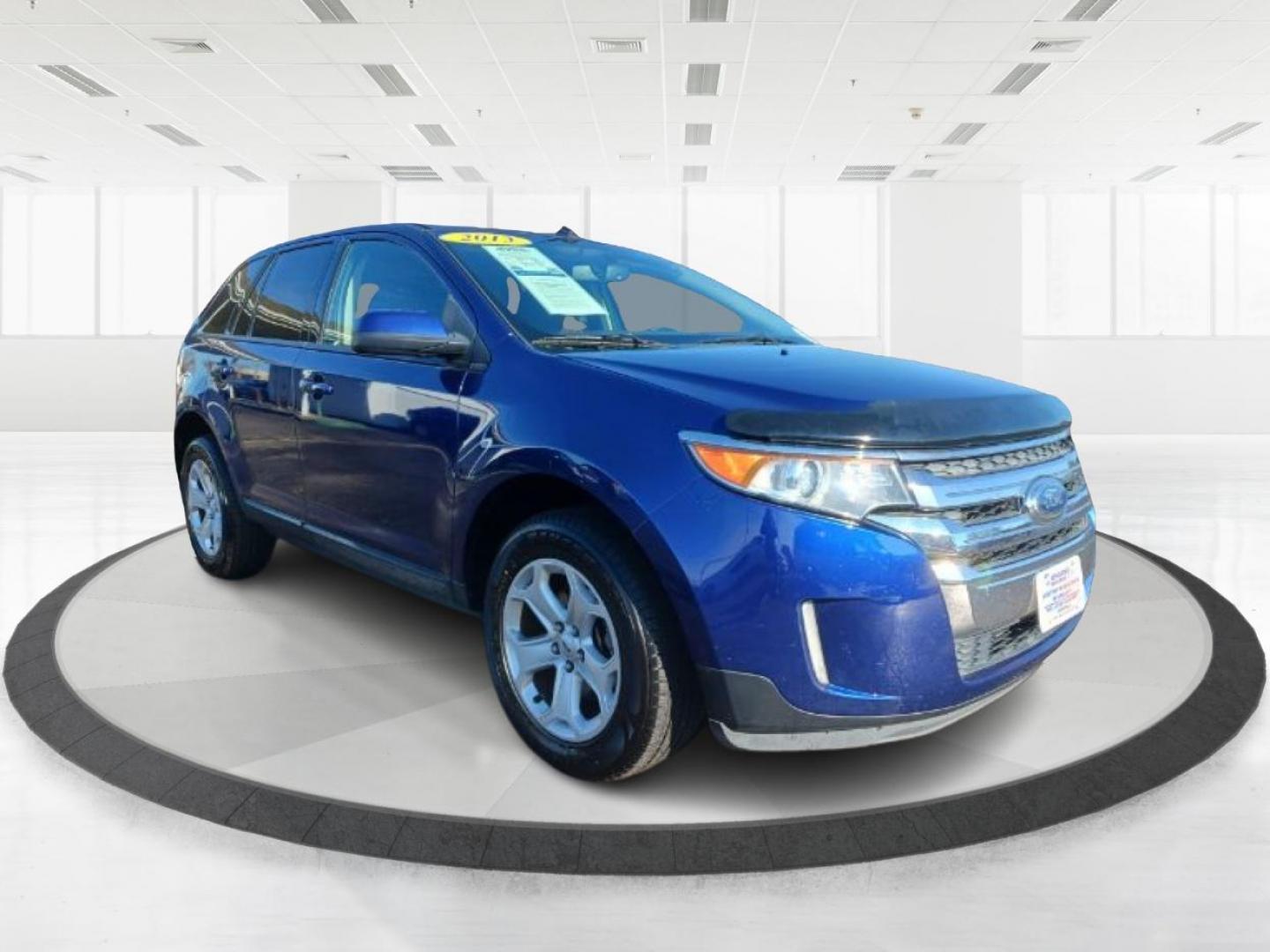 2013 Deep Impact Blue Metallic Ford Edge SEL AWD (2FMDK4JC4DB) with an 3.5L V6 DOHC 24V engine, 6-Speed Automatic transmission, located at 1230 East Main St, Xenia, OH, 45385, (937) 908-9800, 39.687321, -83.910294 - Photo#0