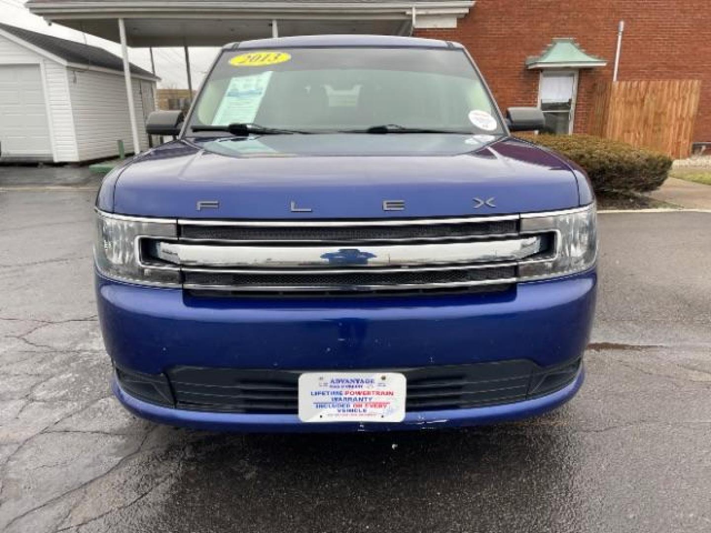 2013 Deep Impact Blue Metallic Ford Flex SE FWD (2FMGK5B8XDB) with an 3.5L V6 DOHC 24V engine, 6-Speed Automatic Overdrive transmission, located at 1099 N County Rd 25A, OH, 45373, (937) 908-9800, 40.057079, -84.212883 - Photo#2