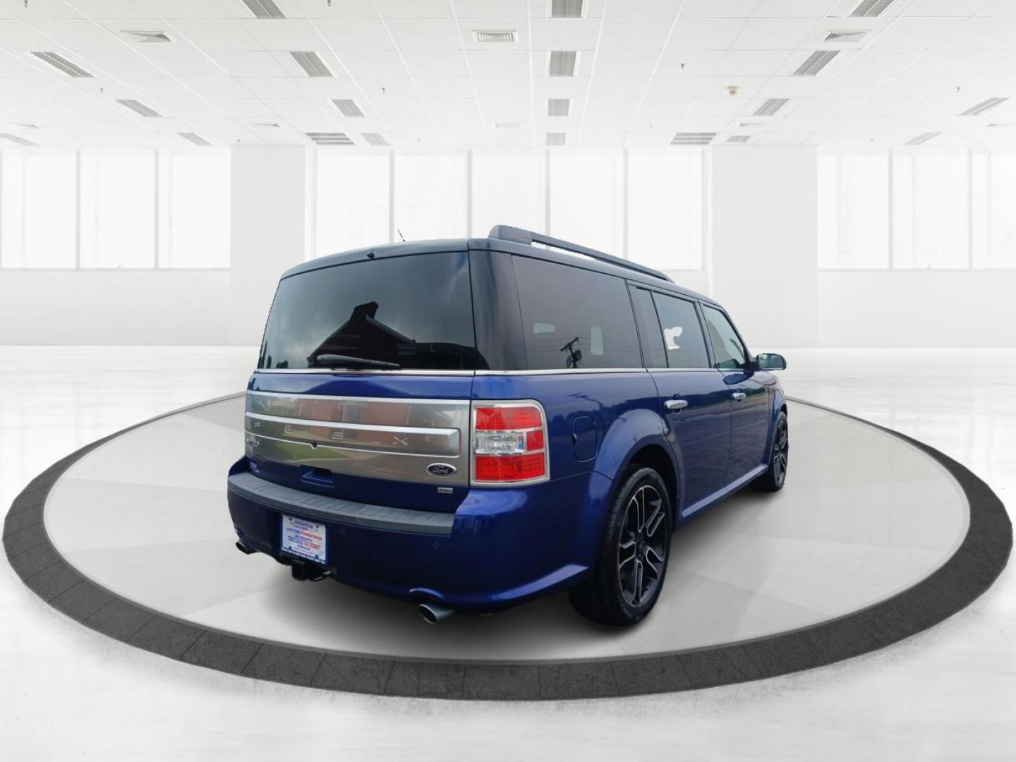 2013 Deep Impact Blue Metallic Ford Flex Limited AWD (2FMHK6D83DB) with an 3.5L V6 DOHC 24V engine, 6-Speed Automatic Overdrive transmission, located at 1099 N County Rd 25A, OH, 45373, (937) 908-9800, 40.057079, -84.212883 - Photo#2