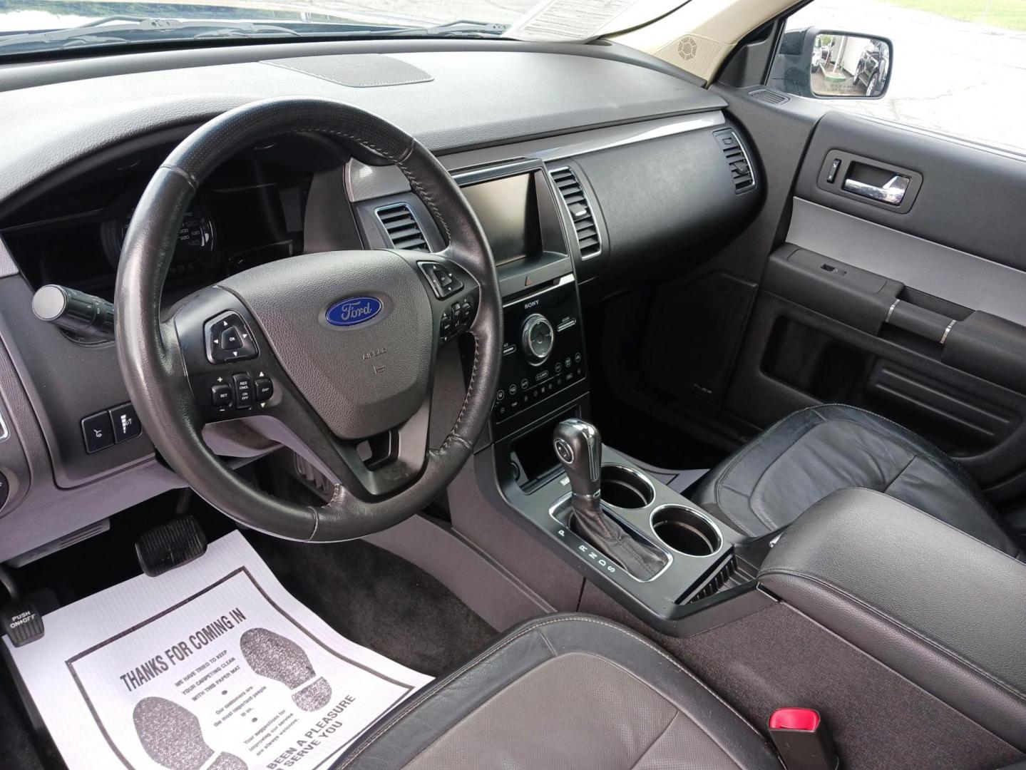 2013 Deep Impact Blue Metallic Ford Flex Limited AWD (2FMHK6D83DB) with an 3.5L V6 DOHC 24V engine, 6-Speed Automatic Overdrive transmission, located at 1099 N County Rd 25A, OH, 45373, (937) 908-9800, 40.057079, -84.212883 - Photo#8