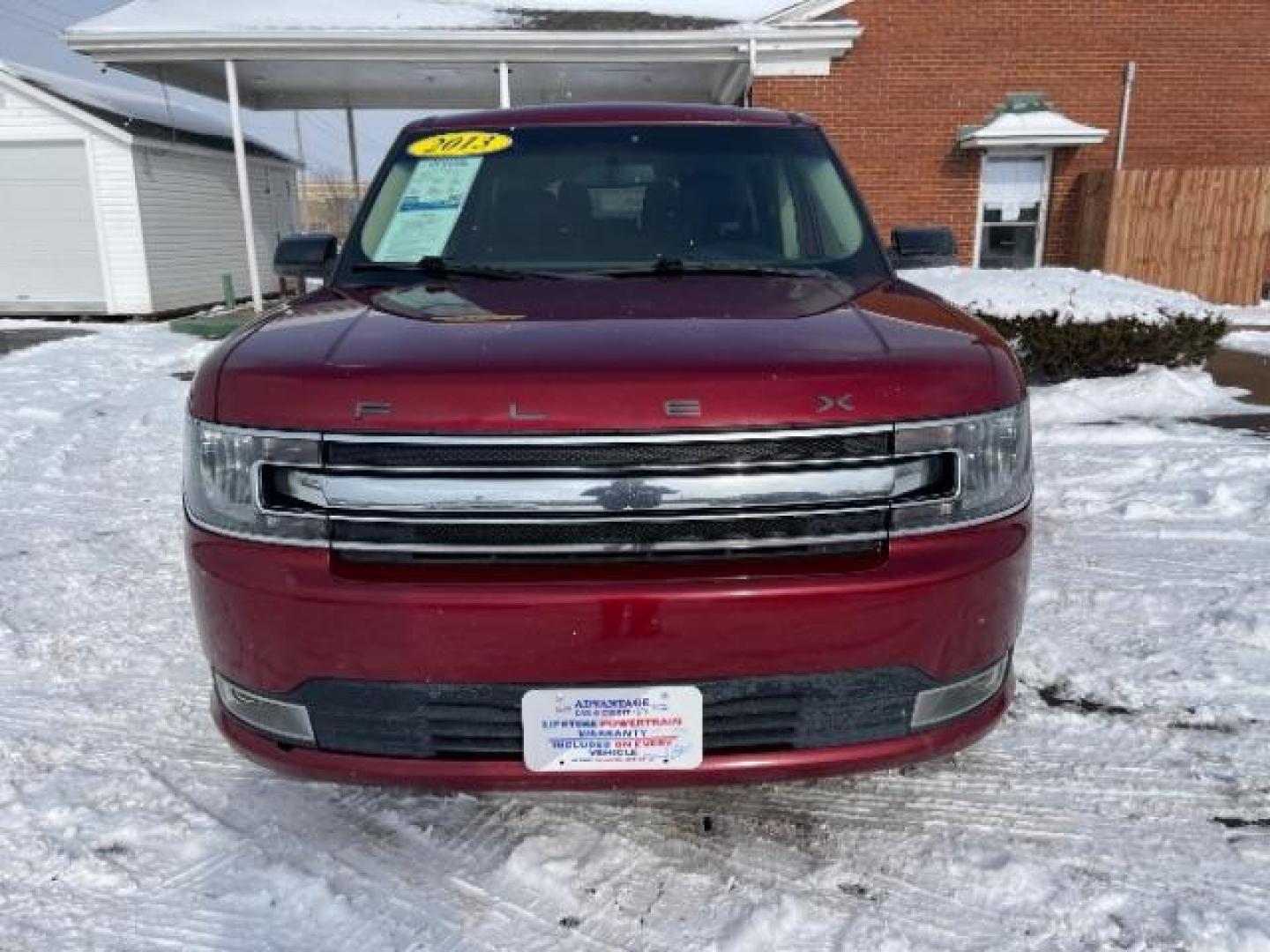 2013 Ruby Red Metallic Tinted Ford Flex SEL FWD (2FMGK5C84DB) with an 3.5L V6 DOHC 24V engine, 6-Speed Automatic Overdrive transmission, located at 1184 Kauffman Ave, Fairborn, OH, 45324, (937) 908-9800, 39.807365, -84.029114 - Photo#2