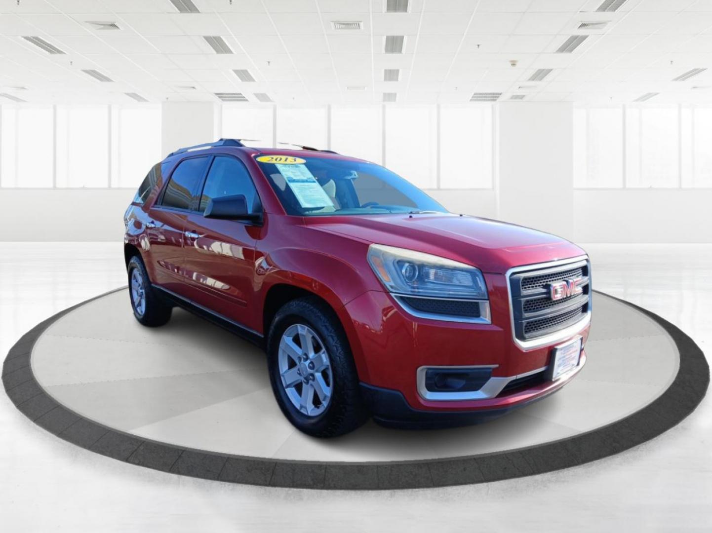 2013 Crystal Red Tintcoat GMC Acadia SLE-2 AWD (1GKKVPKD1DJ) with an 3.6L V6 DOHC 24V engine, 6-Speed Automatic transmission, located at 1099 N County Rd 25A, OH, 45373, (937) 908-9800, 40.057079, -84.212883 - Photo#0