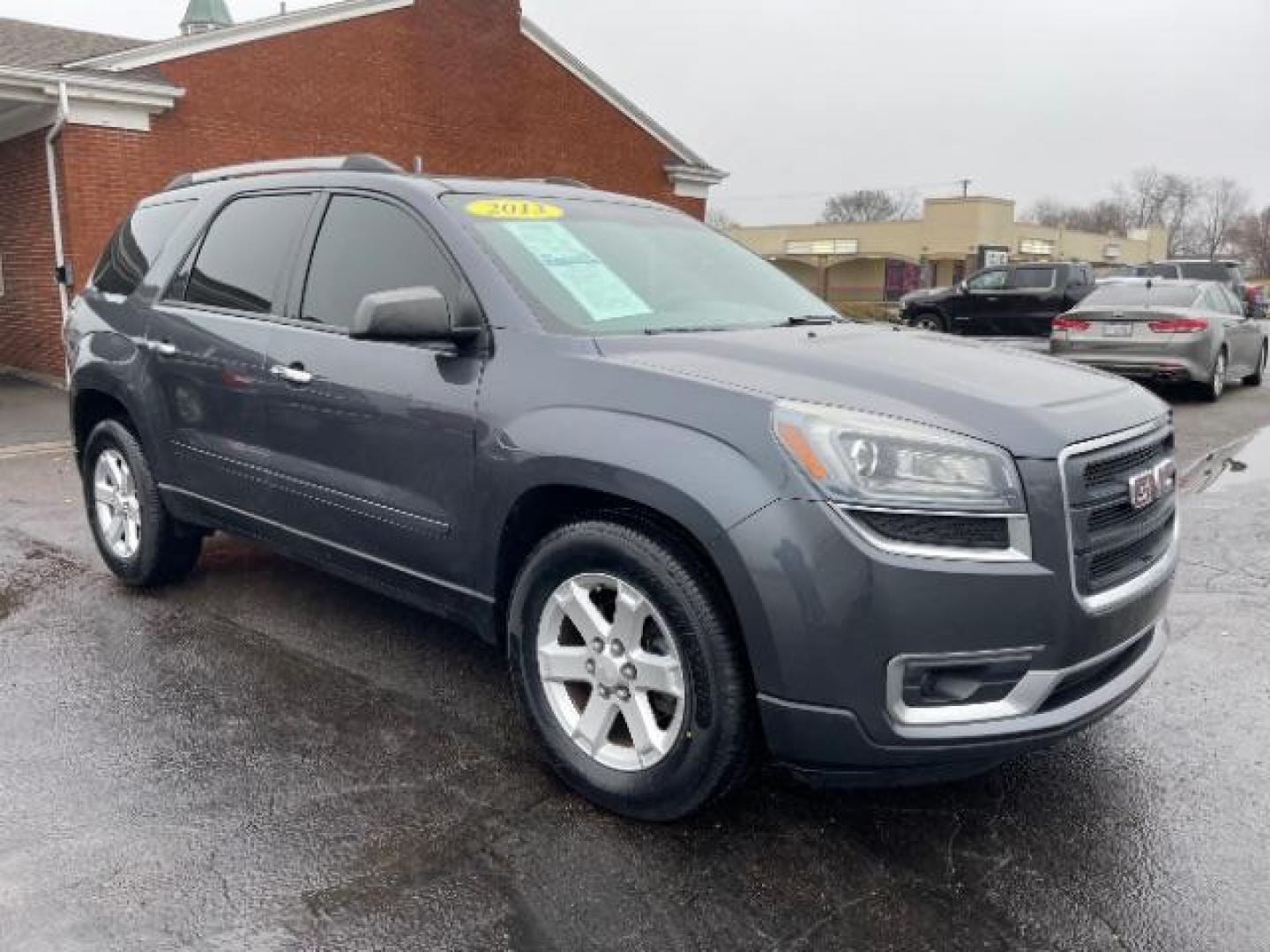 2013 Cyber Gray Metallic GMC Acadia SLE-2 FWD (1GKKRPKD9DJ) with an 3.6L V6 DOHC 24V engine, 6-Speed Automatic transmission, located at 1230 East Main St, Xenia, OH, 45385, (937) 908-9800, 39.687321, -83.910294 - Photo#0