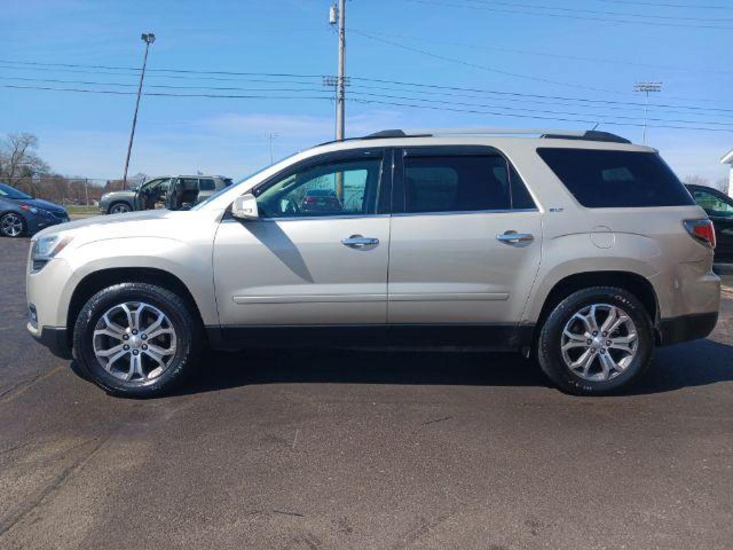 2013 Champagne Silver Metallic GMC Acadia SLT-1 AWD (1GKKVRKD0DJ) with an 3.6L V6 DOHC 24V engine, 6-Speed Automatic transmission, located at 401 Woodman Dr, Riverside, OH, 45431, (937) 908-9800, 39.763779, -84.122063 - Photo#3