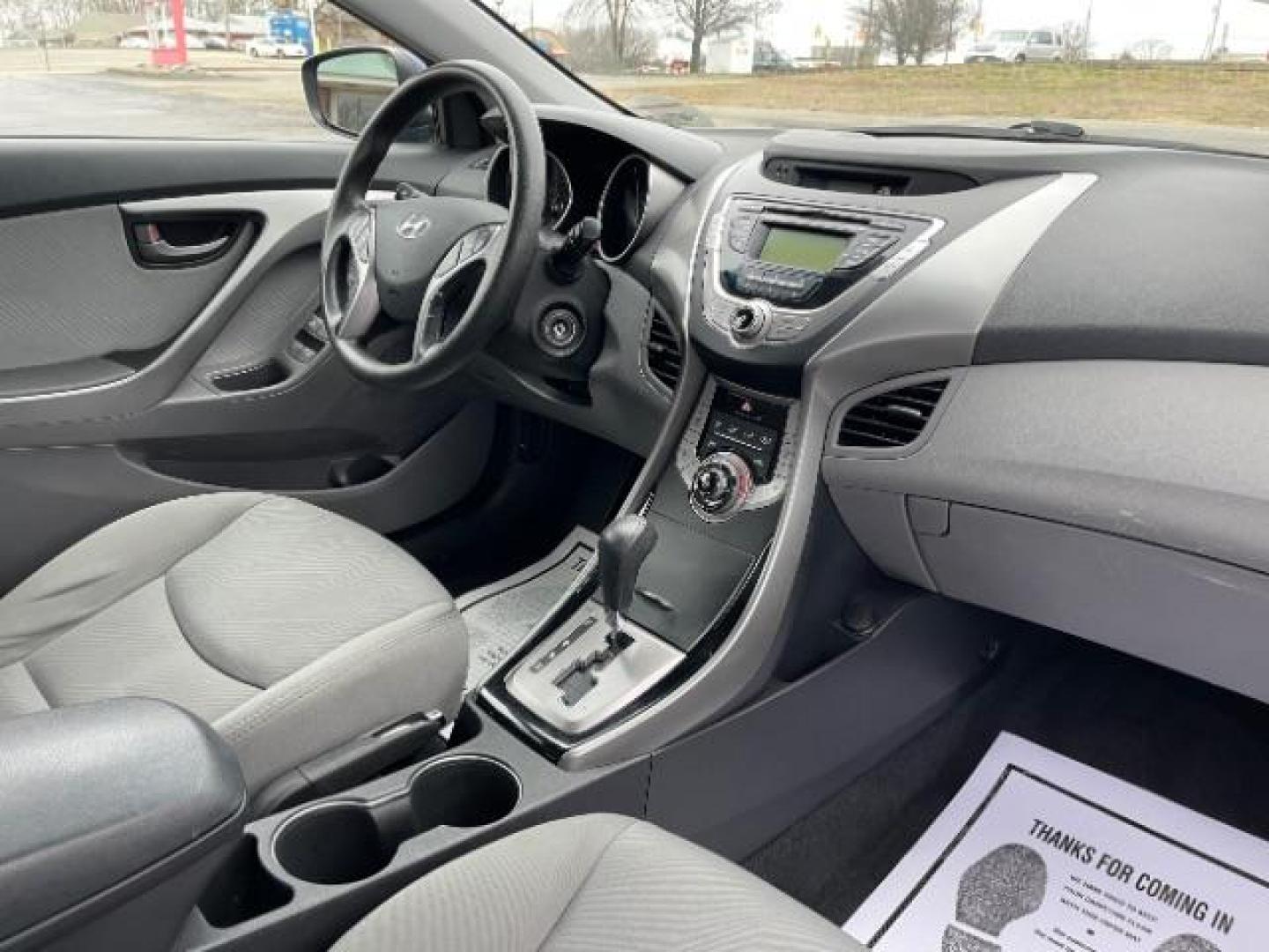 2013 Blue Sky Metallic Hyundai Elantra GLS A/T (KMHDH4AE7DU) with an 1.8L L4 DOHC 16V engine, 6-Speed Automatic transmission, located at 880 E. National Road, Vandalia, OH, 45377, (937) 908-9800, 39.892189, -84.181015 - Photo#8