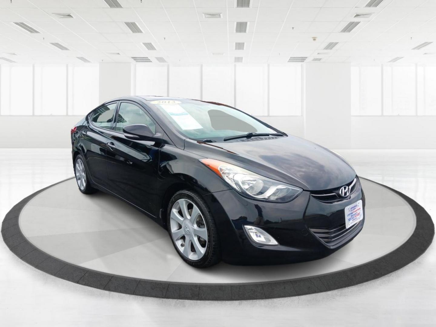 2013 Midnight Black Metallic Hyundai Elantra (5NPDH4AE0DH) with an 1.8L L4 DOHC 16V engine, 6-Speed Automatic transmission, located at 880 E. National Road, Vandalia, OH, 45377, (937) 908-9800, 39.892189, -84.181015 - Photo#0