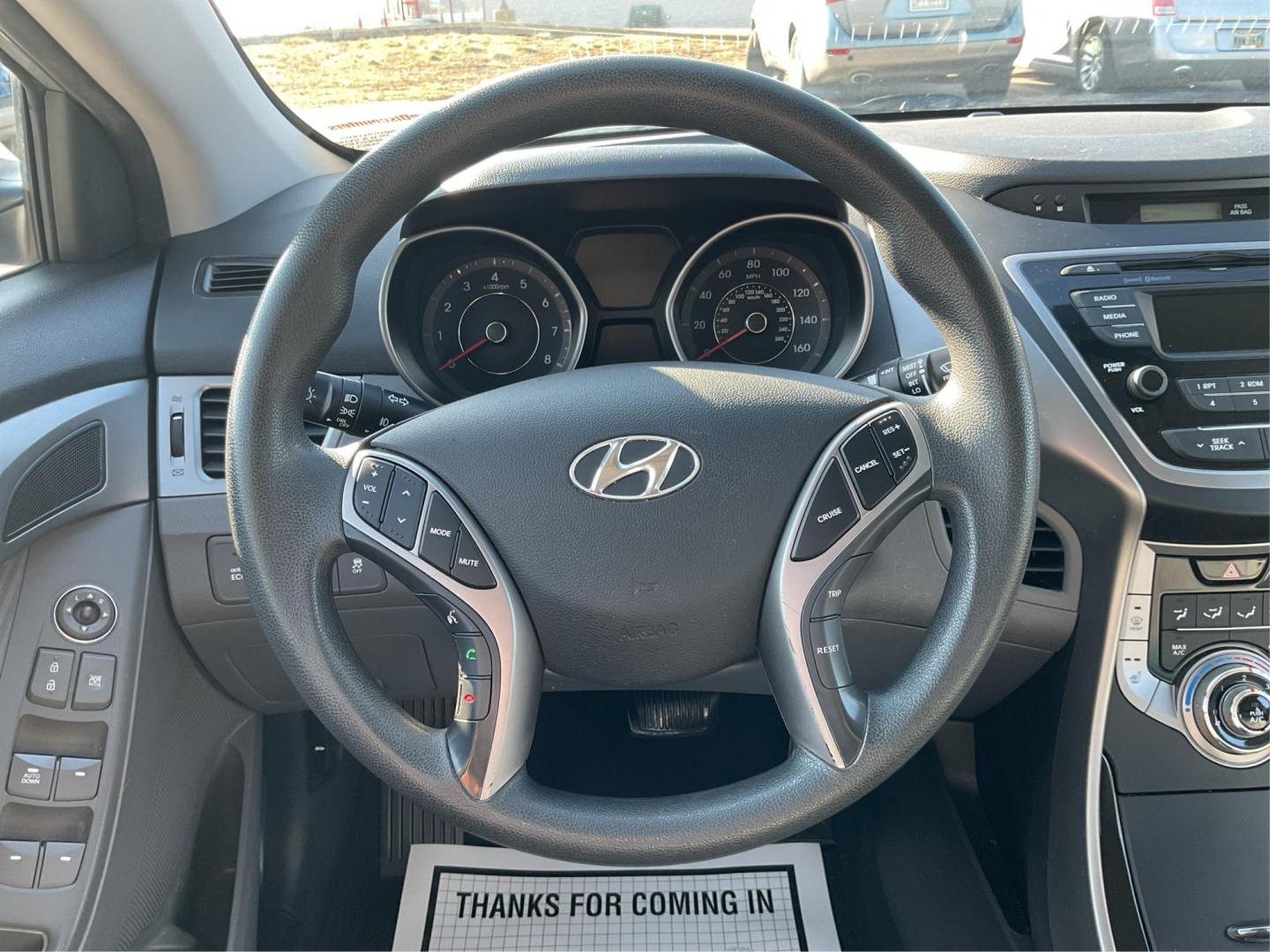 2013 Radiant Silver Metallic Hyundai Elantra GLS A/T (5NPDH4AEXDH) with an 1.8L L4 DOHC 16V engine, 6-Speed Automatic transmission, located at 4508 South Dixie Dr, Moraine, OH, 45439, (937) 908-9800, 39.689976, -84.218452 - 2013 Hyundai Elantra GLS A/T - Photo#15