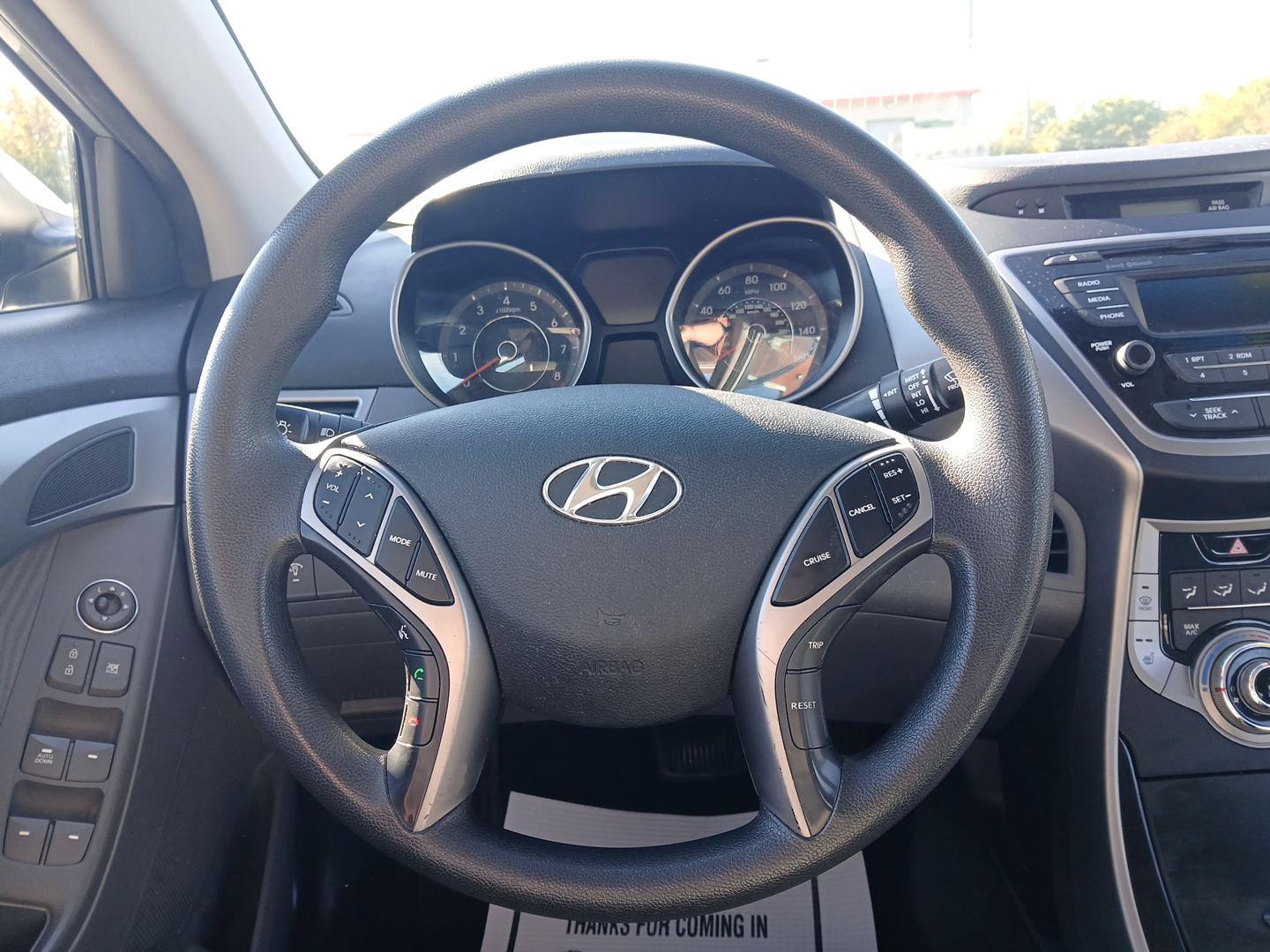 2013 Radiant Silver Metallic Hyundai Elantra Limited (5NPDH4AEXDH) with an 1.8L L4 DOHC 16V engine, 6-Speed Automatic transmission, located at 1099 N County Rd 25A, OH, 45373, (937) 908-9800, 40.057079, -84.212883 - Photo#15