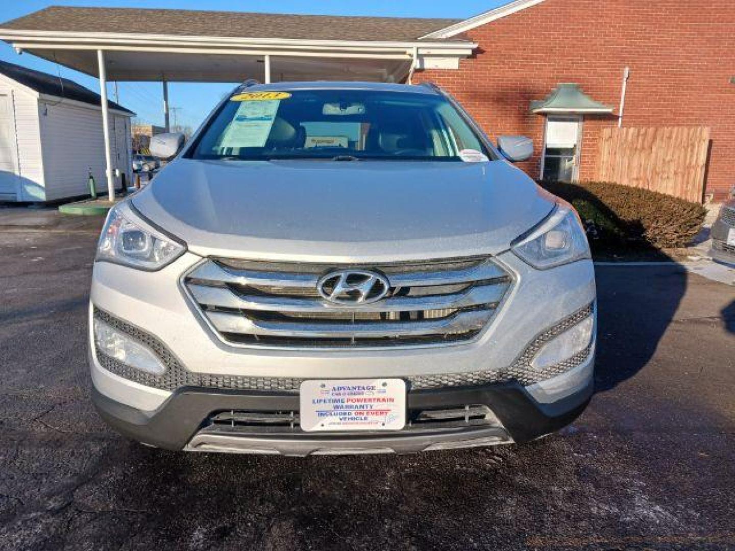 2013 Moonstone Silver Hyundai Santa Fe Sport 2.0 AWD (5XYZUDLA4DG) with an 2.0L L4 DOHC 16V engine, 6-Speed Automatic transmission, located at 1230 East Main St, Xenia, OH, 45385, (937) 908-9800, 39.687321, -83.910294 - Photo#1