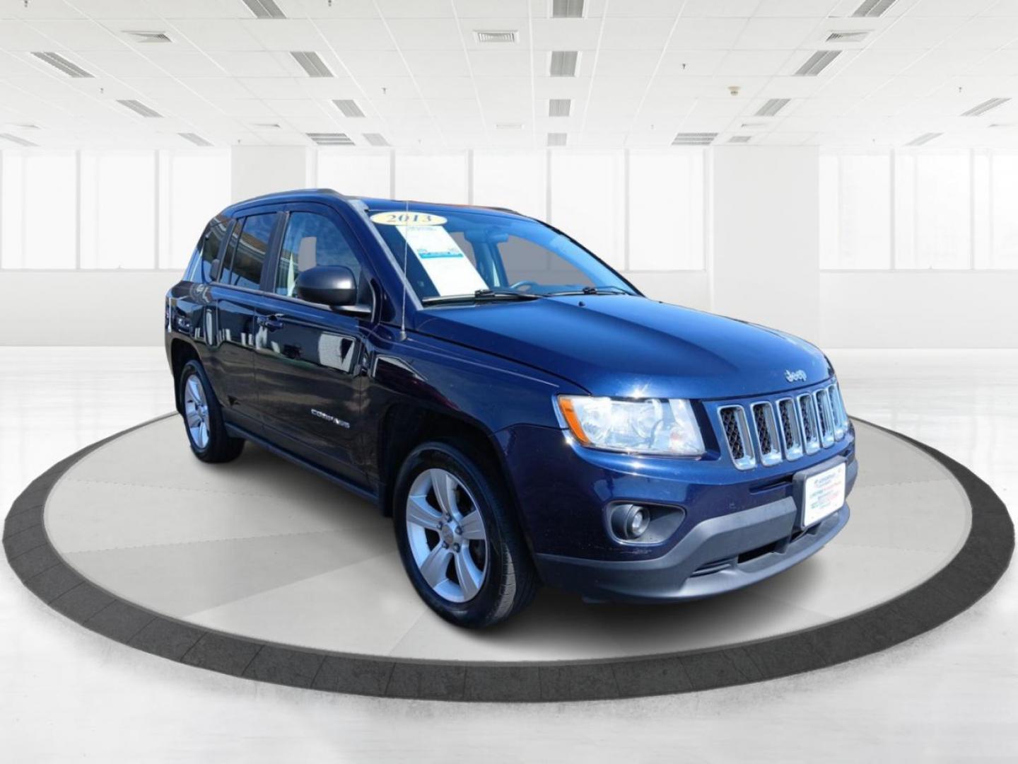 2013 True Blue Pearlcoat Jeep Compass Latitude FWD (1C4NJCEB0DD) with an 2.4L L4 DOHC 16V engine, Continuously Variable Transmission transmission, located at 401 Woodman Dr, Riverside, OH, 45431, (937) 908-9800, 39.763779, -84.122063 - Photo#0