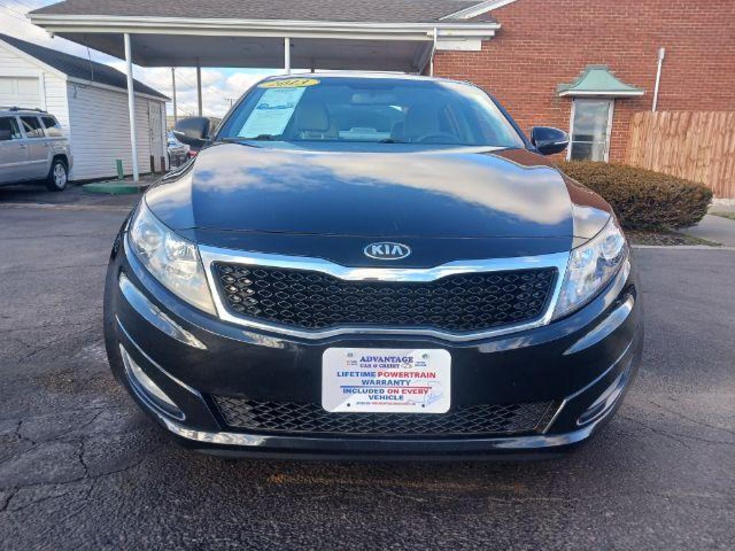 2013 Ebony Black Kia Optima LX AT (5XXGM4A73DG) with an 2.4L L4 DOHC 16V engine, 6-Speed Automatic transmission, located at 1230 East Main St, Xenia, OH, 45385, (937) 908-9800, 39.687321, -83.910294 - Photo#1