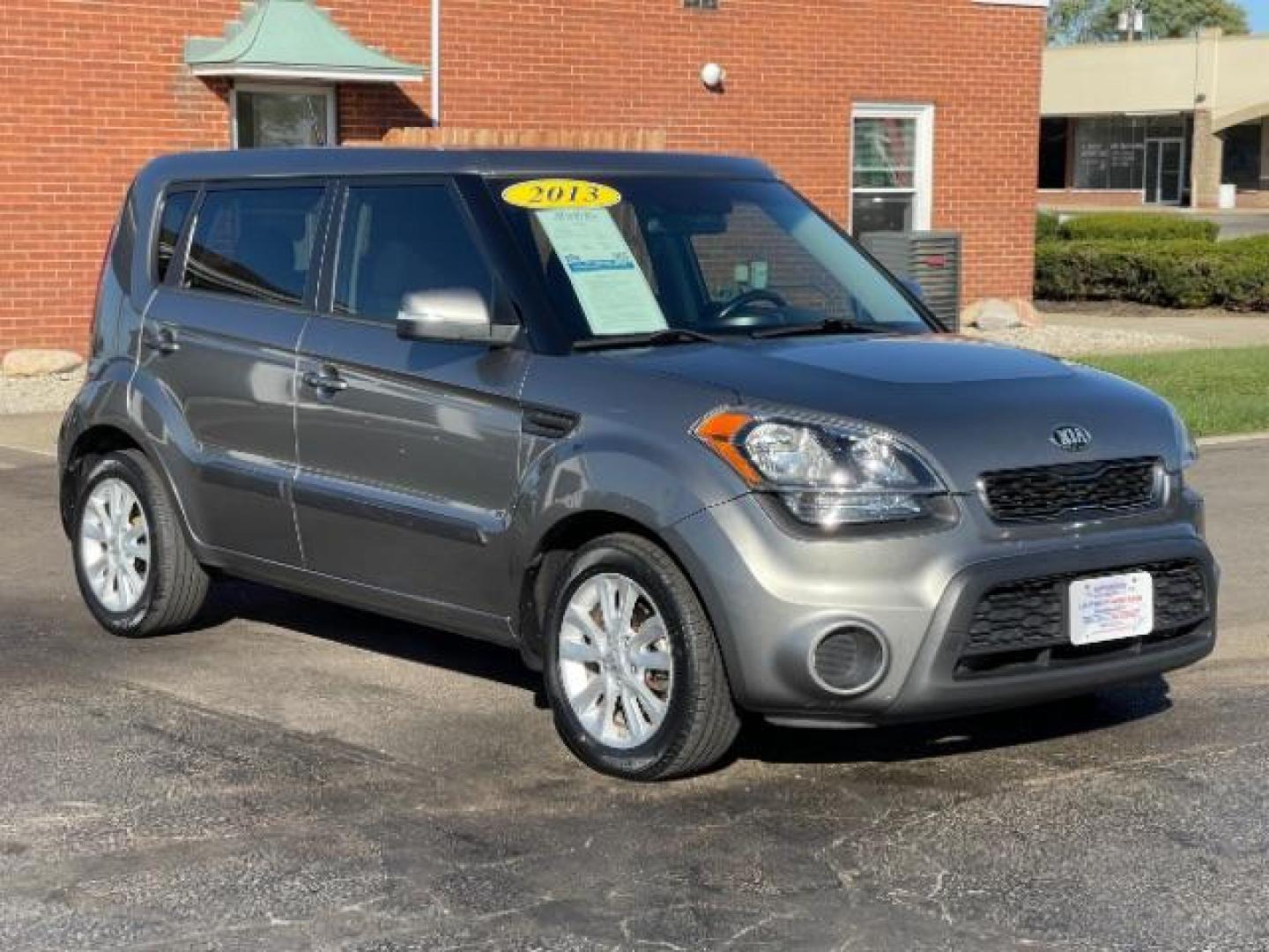 2013 Bright Silver Metallic Kia Soul + (KNDJT2A62D7) with an 2.0L L4 DOHC 16V engine, located at 880 E. National Road, Vandalia, OH, 45377, (937) 908-9800, 39.892189, -84.181015 - Photo#0