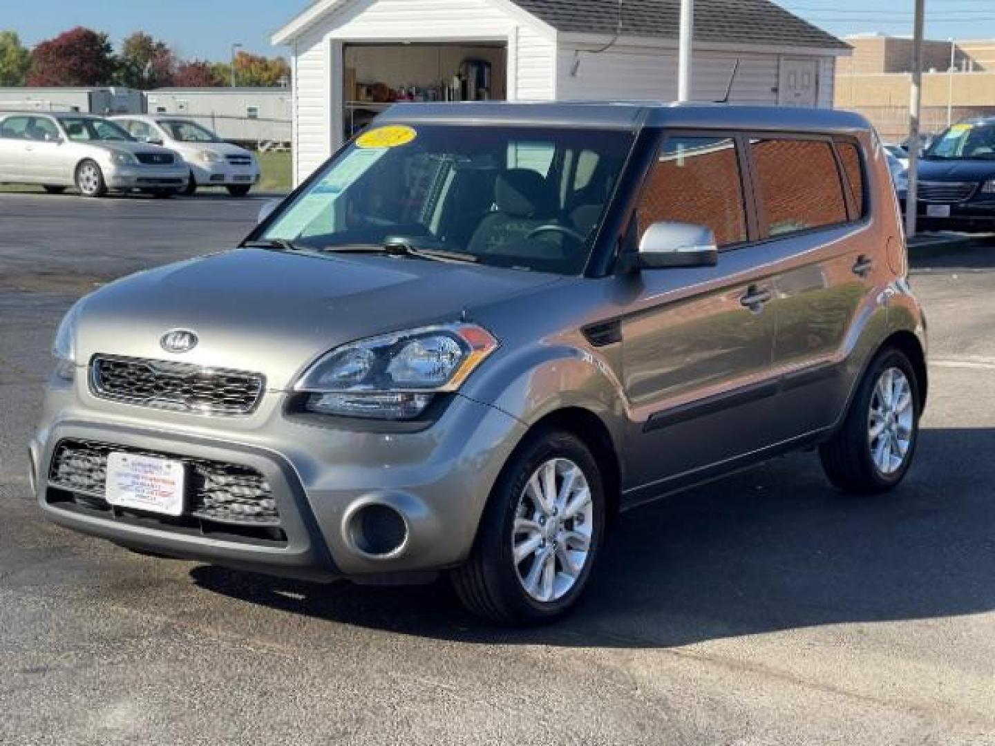 2013 Bright Silver Metallic Kia Soul + (KNDJT2A62D7) with an 2.0L L4 DOHC 16V engine, located at 880 E. National Road, Vandalia, OH, 45377, (937) 908-9800, 39.892189, -84.181015 - Photo#1