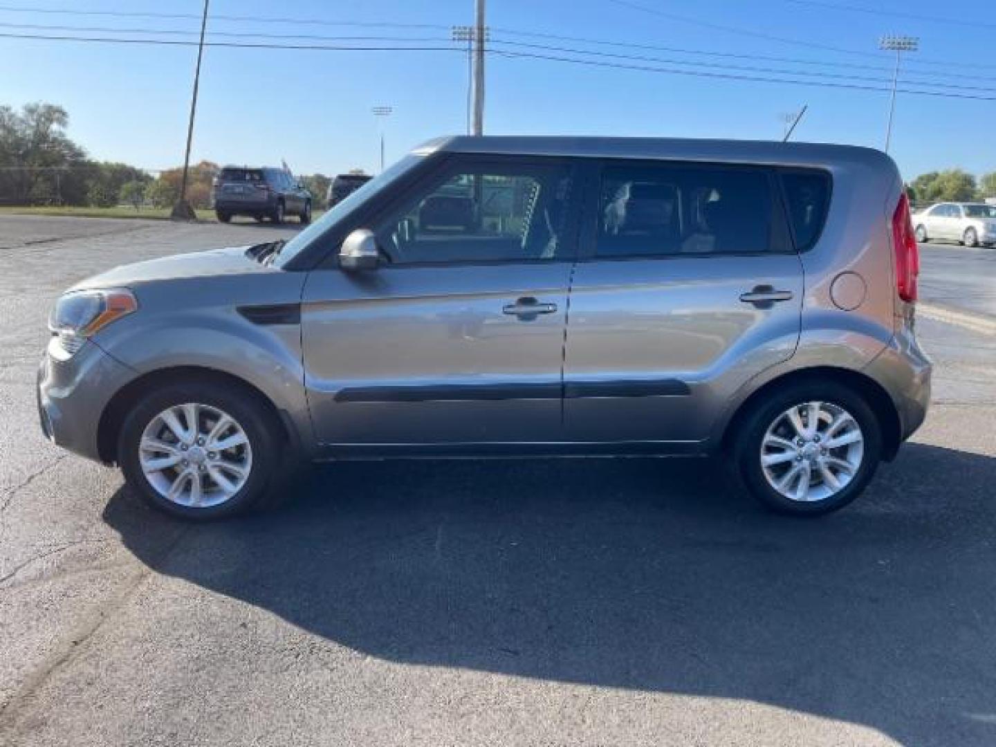 2013 Bright Silver Metallic Kia Soul + (KNDJT2A62D7) with an 2.0L L4 DOHC 16V engine, located at 880 E. National Road, Vandalia, OH, 45377, (937) 908-9800, 39.892189, -84.181015 - Photo#2