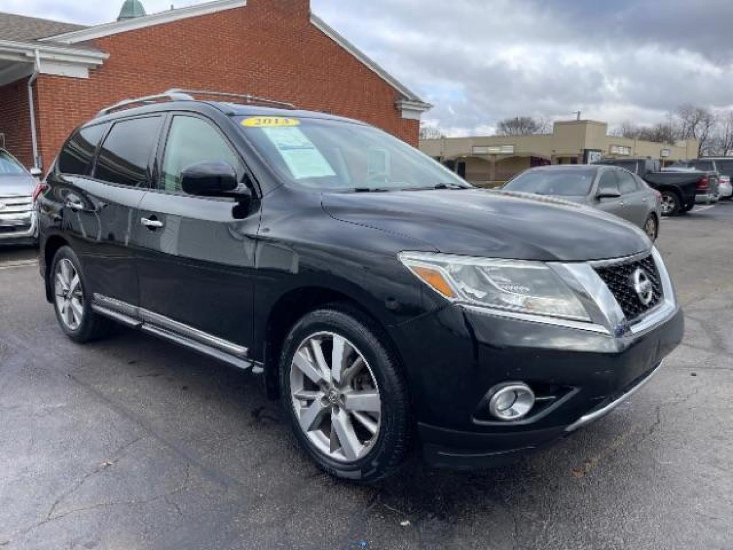 2013 Super Black Nissan Pathfinder Platinum 4WD (5N1AR2MM9DC) with an 3.5L V6 DOHC 24V engine, Continuously Variable Transmission transmission, located at 401 Woodman Dr, Riverside, OH, 45431, (937) 908-9800, 39.763779, -84.122063 - Photo#0