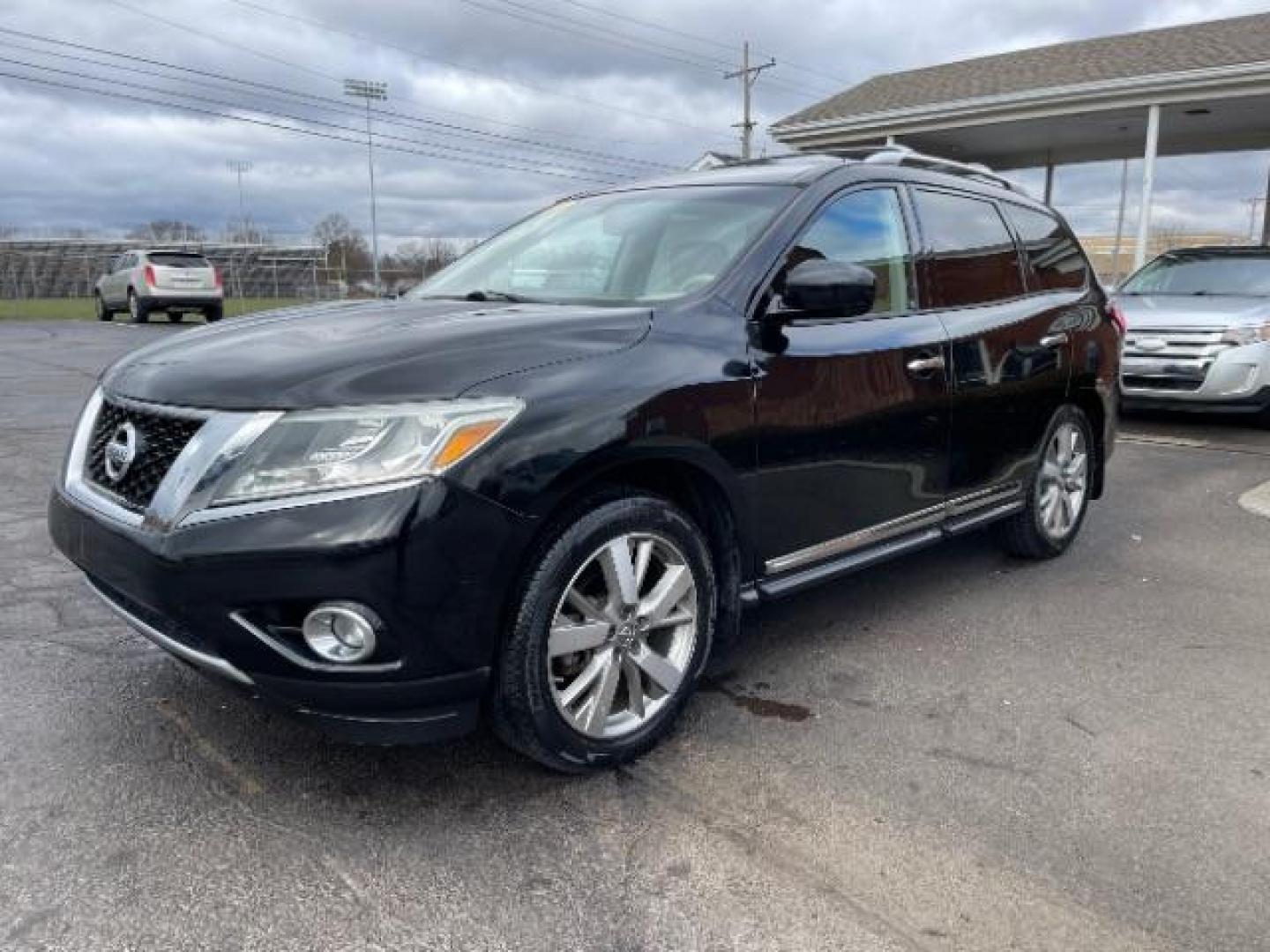 2013 Super Black Nissan Pathfinder Platinum 4WD (5N1AR2MM9DC) with an 3.5L V6 DOHC 24V engine, Continuously Variable Transmission transmission, located at 401 Woodman Dr, Riverside, OH, 45431, (937) 908-9800, 39.763779, -84.122063 - Photo#1