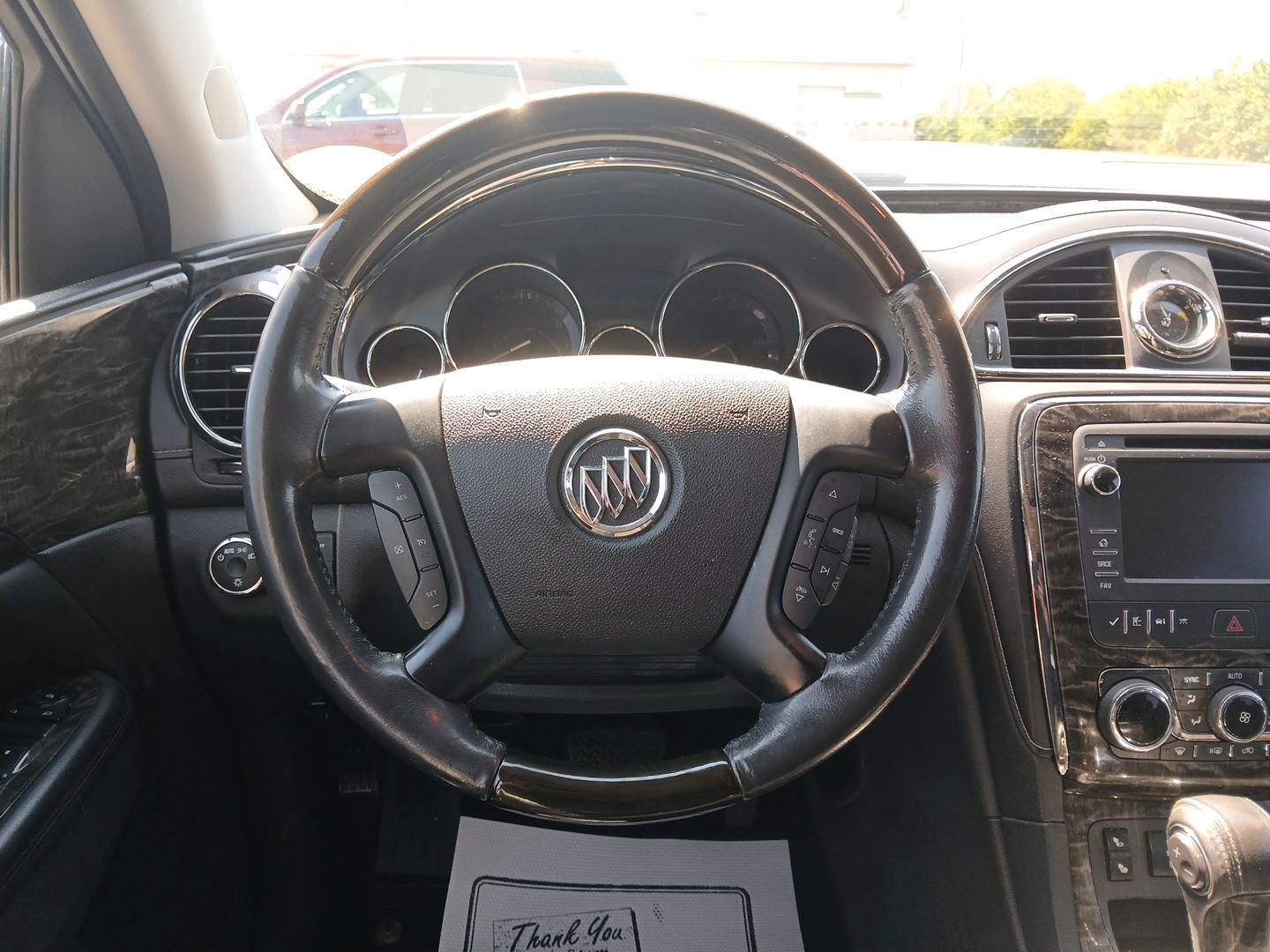 2014 Mocha Bronze Metallic Buick Enclave (5GAKRBKDXEJ) with an 3.6L V6 DOHC 24V engine, 6-Speed Automatic Overdrive transmission, located at 1099 N County Rd 25A, OH, 45373, (937) 908-9800, 40.057079, -84.212883 - Photo#15