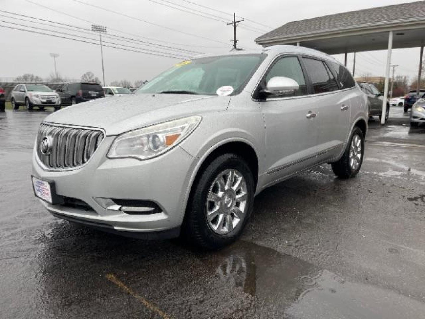 2014 Quicksilver Metallic Buick Enclave Leather FWD (5GAKRBKD4EJ) with an 3.6L V6 DOHC 24V engine, 6-Speed Automatic Overdrive transmission, located at 1099 N County Rd 25A, OH, 45373, (937) 908-9800, 40.057079, -84.212883 - Photo#1