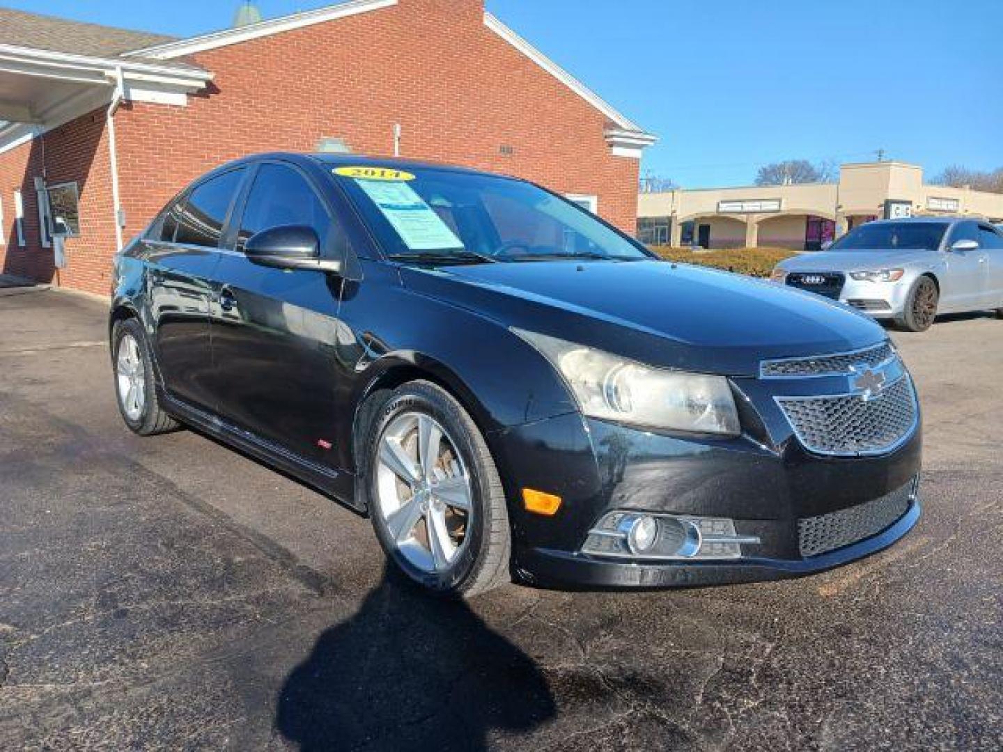 2014 Black Granite Metallic Chevrolet Cruze 2LT Auto (1G1PE5SB8E7) with an 1.4L L4 DOHC 16V TURBO engine, 6-Speed Automatic transmission, located at 1230 East Main St, Xenia, OH, 45385, (937) 908-9800, 39.687321, -83.910294 - Photo#0